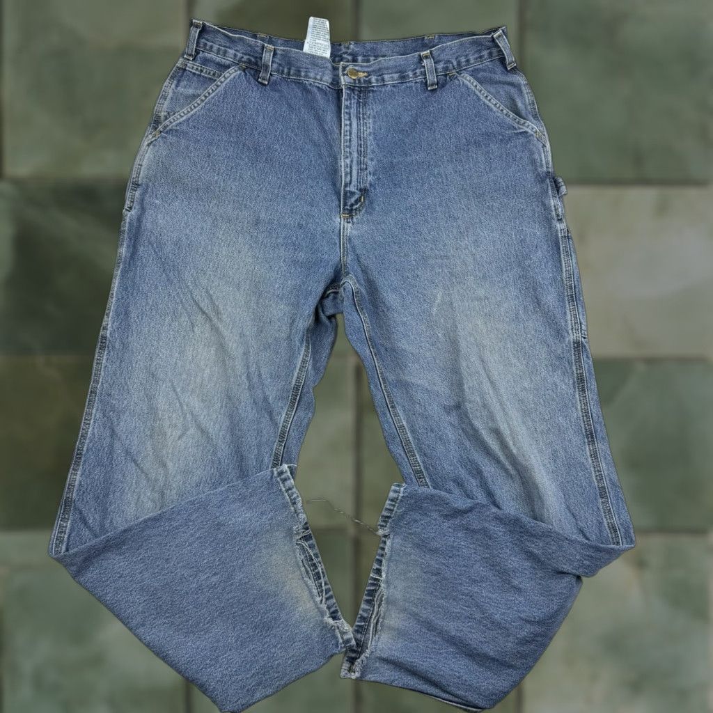 Carhartt VINTAGE Carhartt Carpenter Jeans Adult 38x32 Blue Baggy Grunge Y2K Loose Fit Size US 38 / EU 54 - 1 Thumbnail