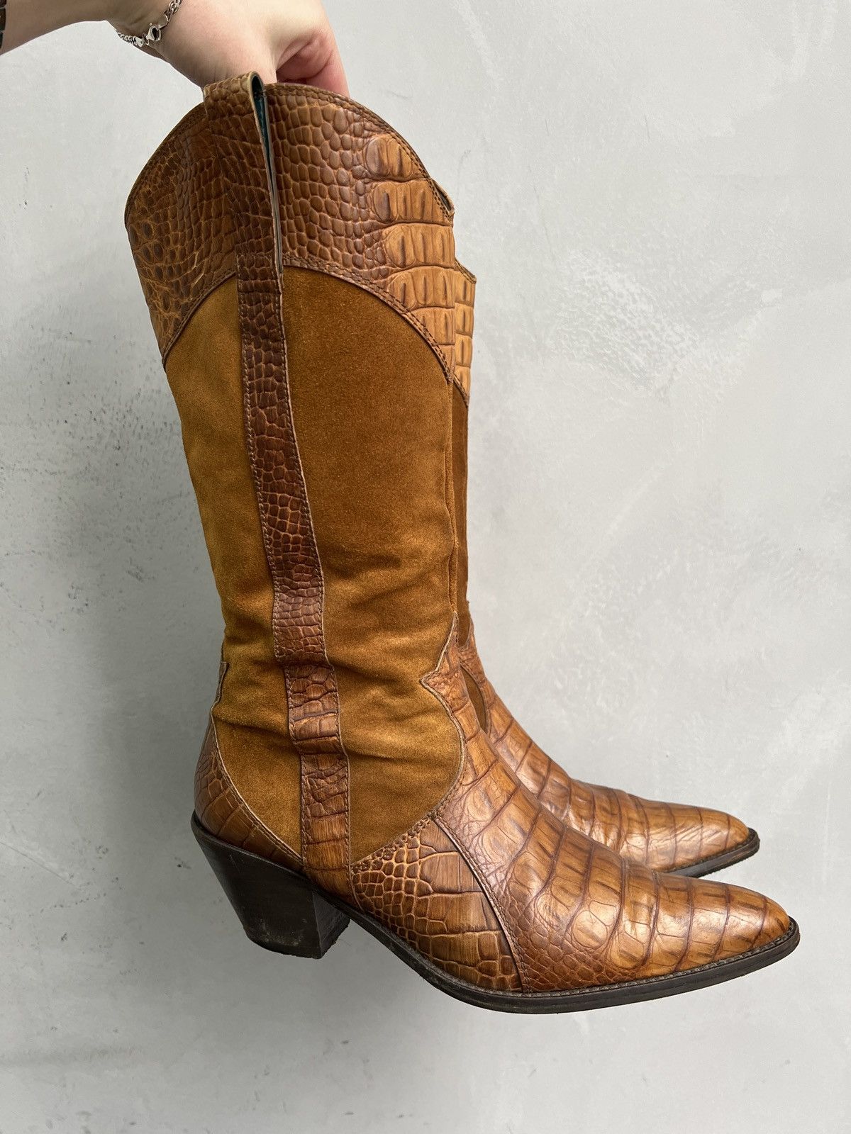 Guidi Western guidi style leather boots 90s style y2k Size US 7 / EU 40 - 2 Thumbnail