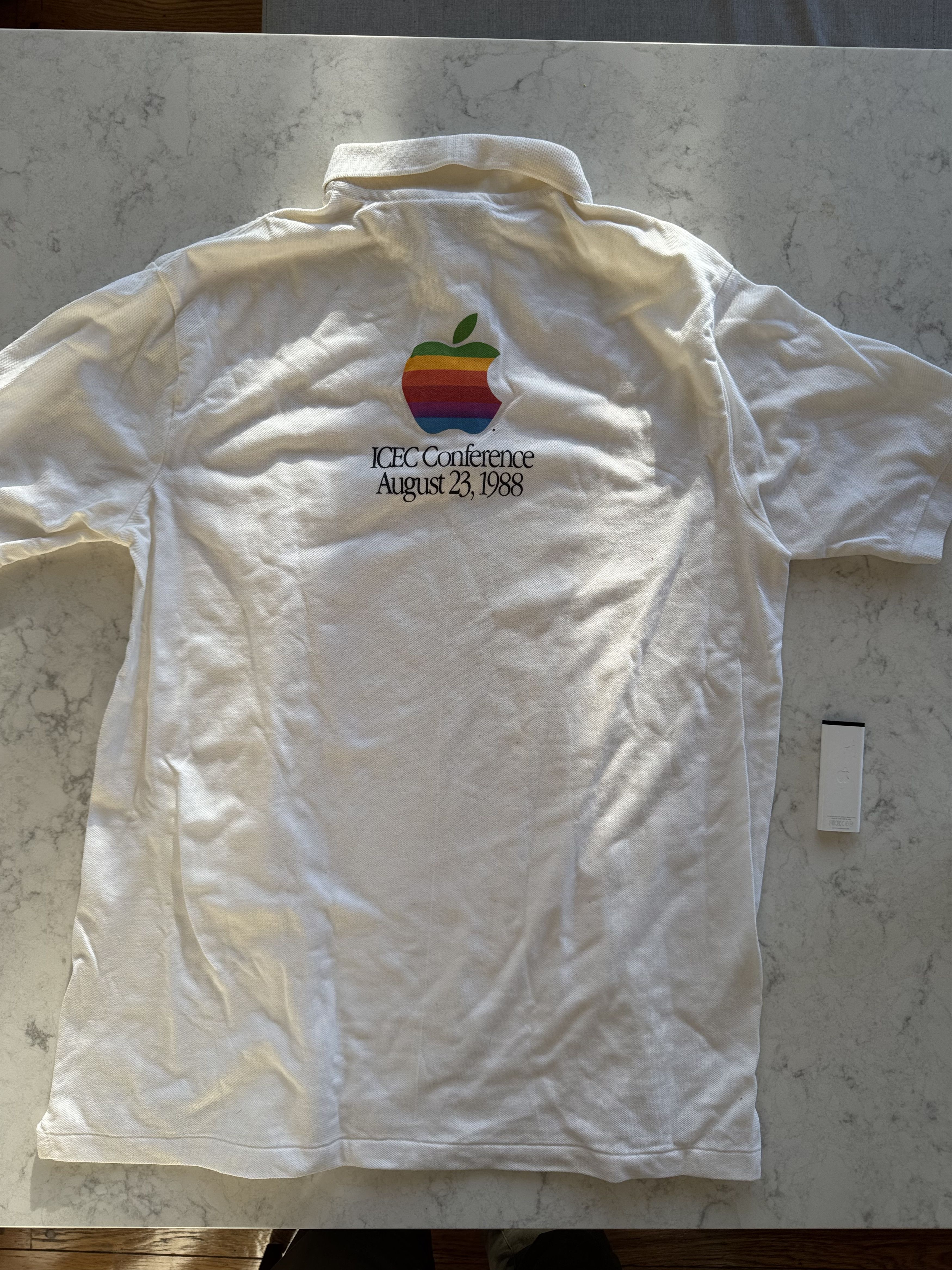Apple Vintage 1988 Apple Computer Polo - ICEC - Rainbow Logo Size US L / EU 52-54 / 3 - 1 Thumbnail