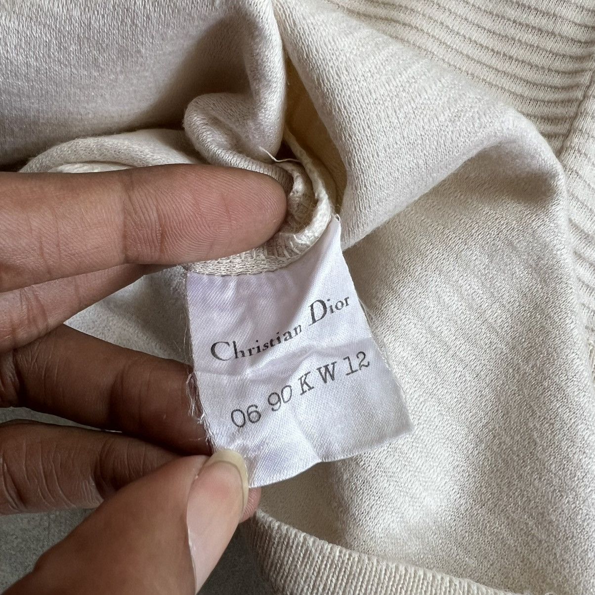 Christian Dior Monsieur Vintage 1990s Christian Dior Ribbed Boxy Shirt Size M / US 6-8 / IT 42-44 - 5 Thumbnail