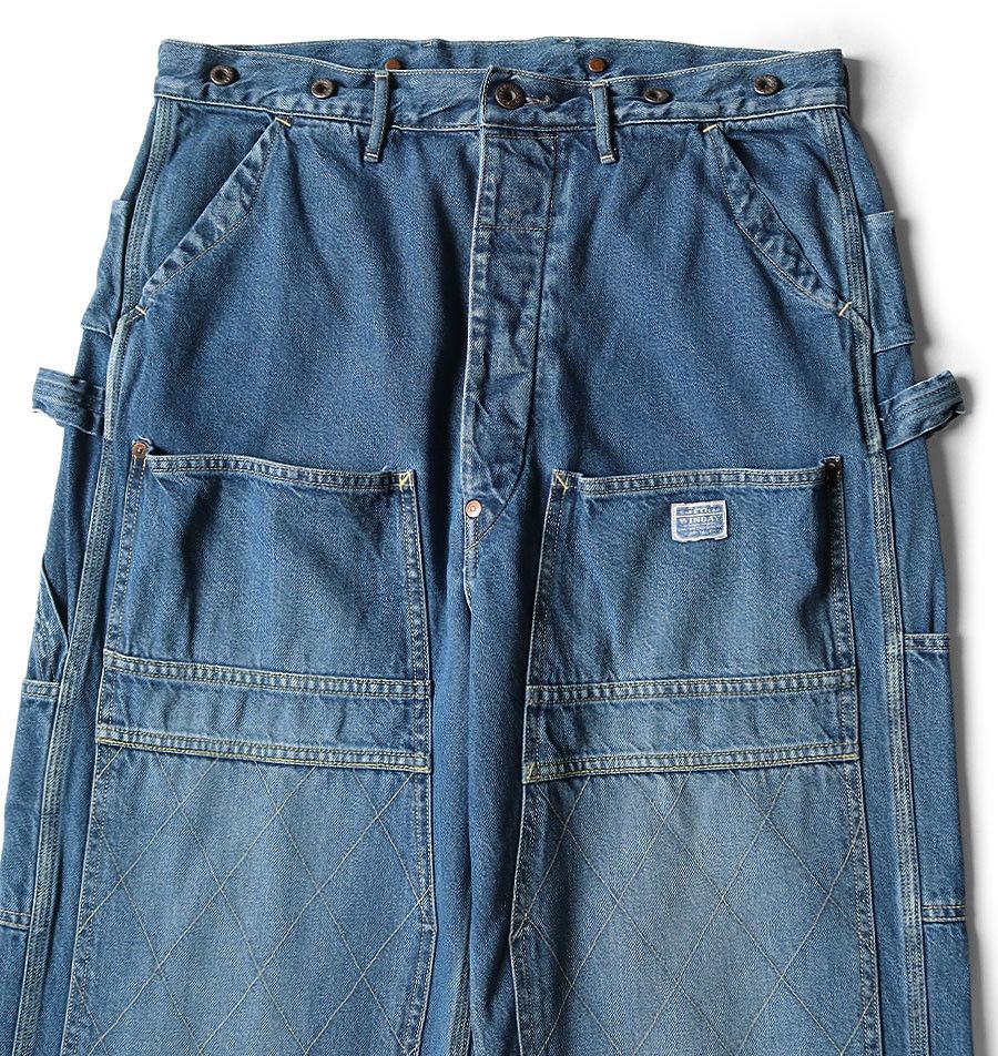 Kapital Kapital 11.5 oz Denim Lumber Pants Processed indigo new 3 Size US 33 - 9 Thumbnail