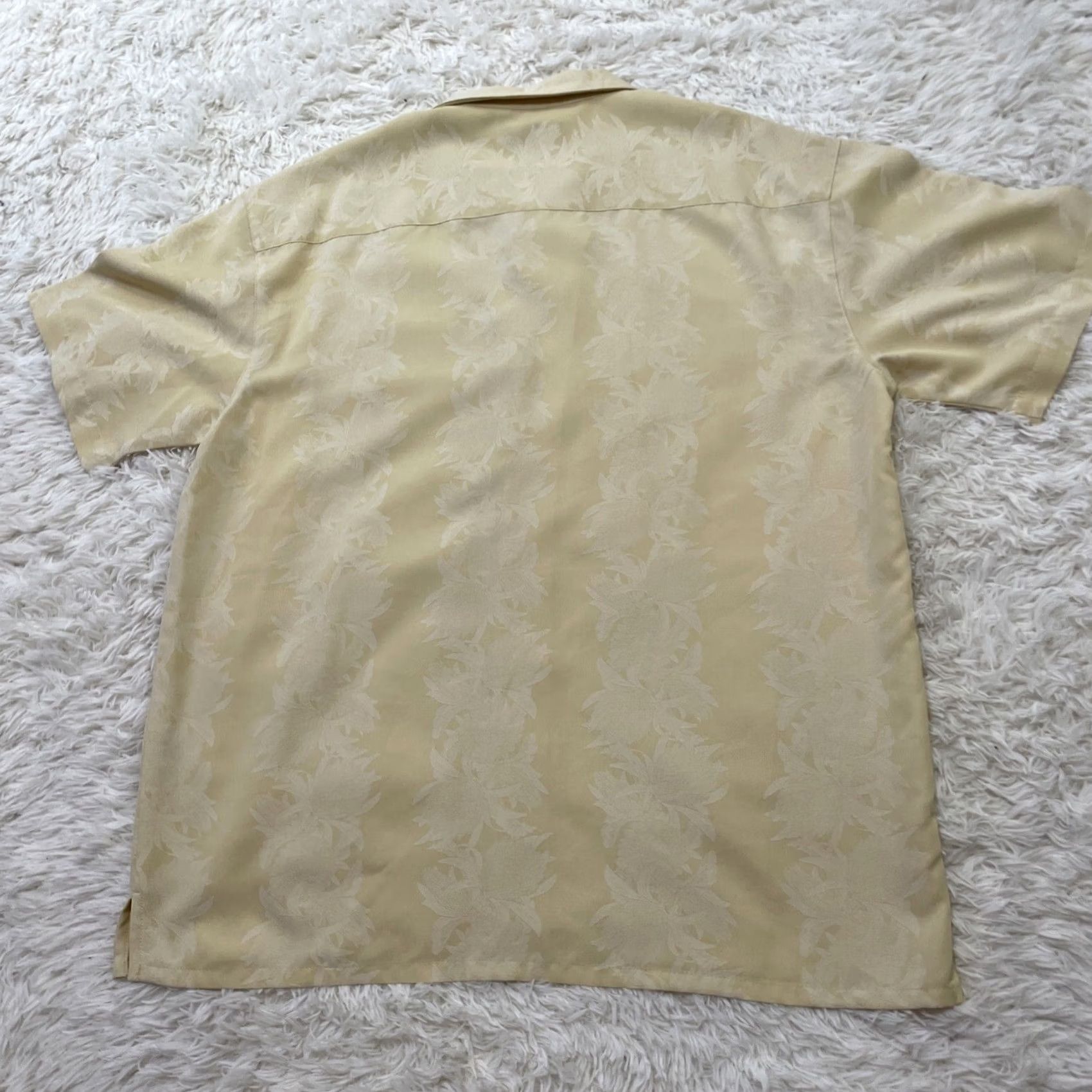 Vintage VINTAGE Montique Hawaiian Shirt Men 2XL Relax Floral Stripe Yellow Regency Aloha XXL Shirt Size US XXL / EU 58 / 5 - 2 Thumbnail