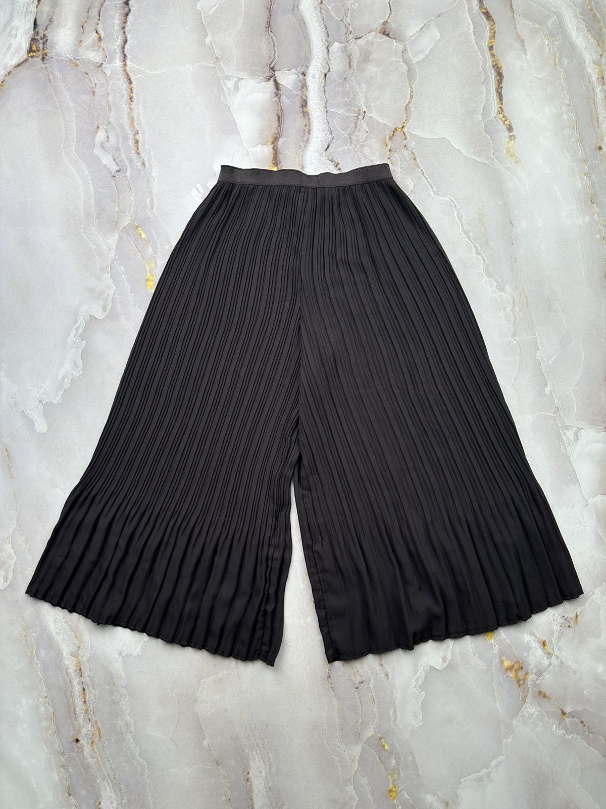 Japanese Brand Vintage Cropped Pleated Wide Pants Size 26" / US 2 / IT 38 - 7 Thumbnail