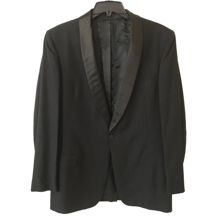 After Six After Six by Rudofker Large Blak Tuxedo Jacket Pleated Pants ...