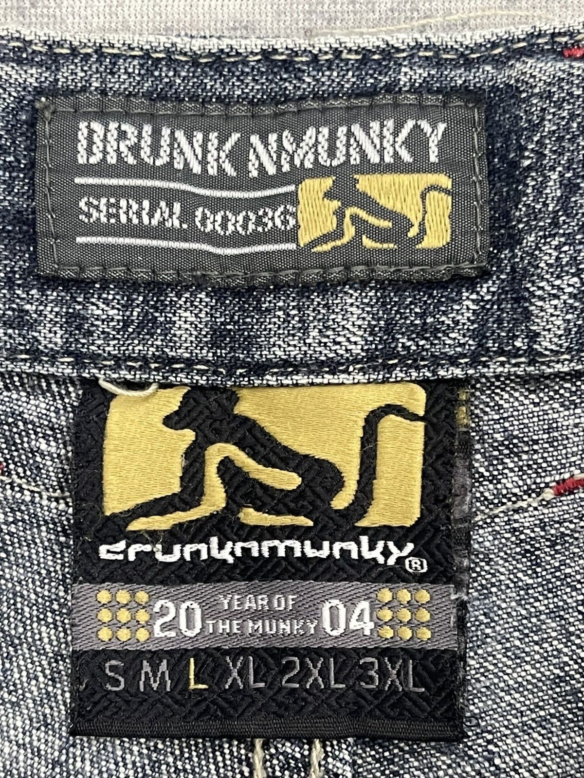 DrunknMunky Drunkn Munky Serial 00036 Carpenter Distressed Denim s21 Size US 32 / EU 48 - 8 Thumbnail