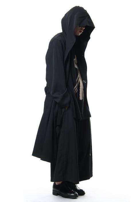 Pre-owned Archival Clothing X Avant Garde Archive Yohji Yamamoto Imper Meable Witch Long Coat In Black