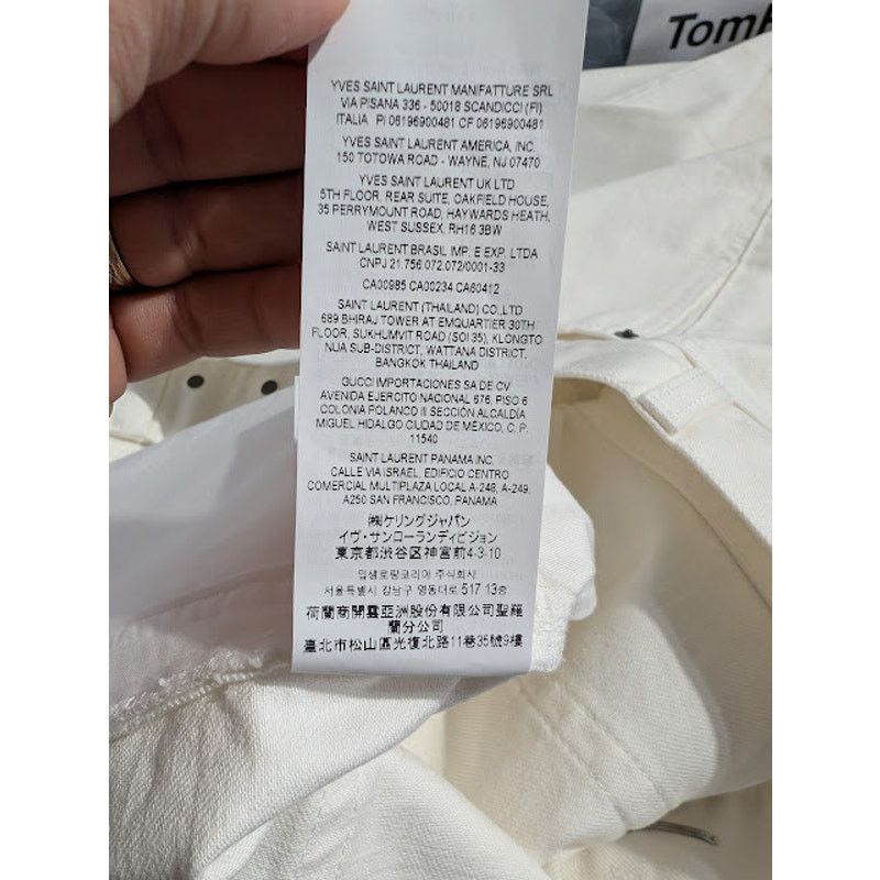 Saint Laurent Paris o1rshd1 Jeans in White Size US 34 / EU 50 - 21 Thumbnail
