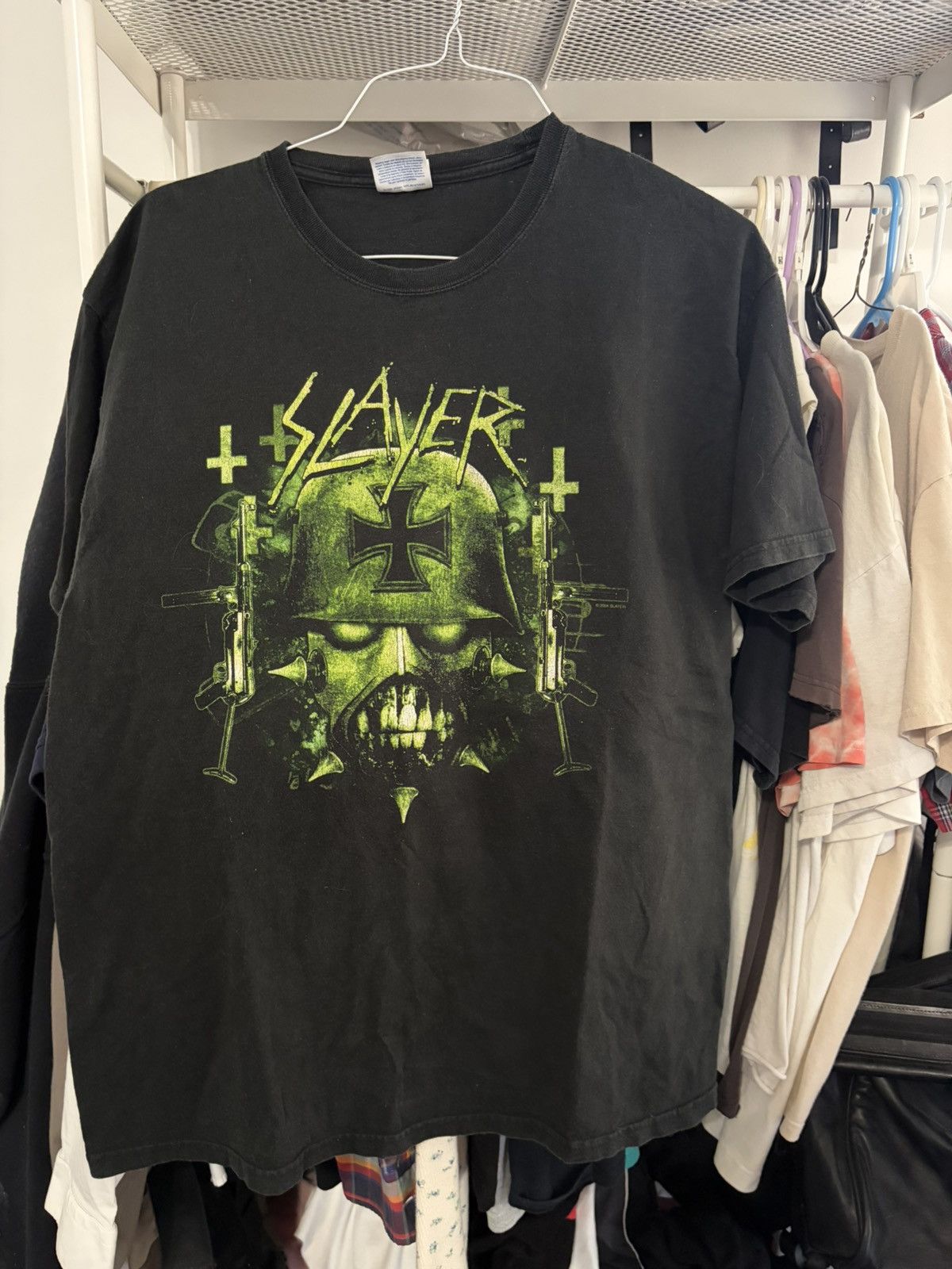 Band Tees Slayer 2004 Tour Gas Mask Tee Size US L / EU 52-54 / 3 - 1 Thumbnail
