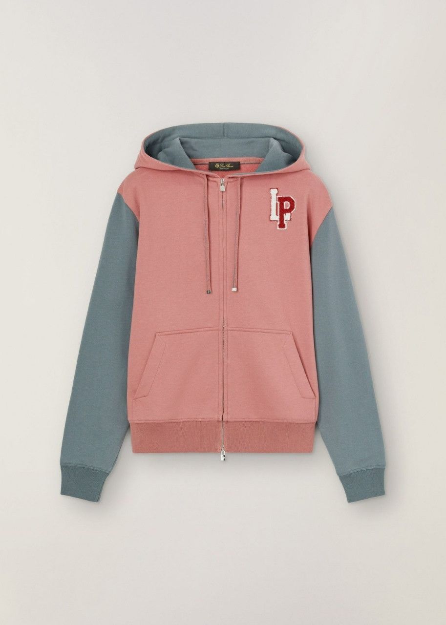 image of Loro Piana O1Srvl11E0524 Jacket In Grey & Pink in Grey/Pink, Women's (Size Large)
