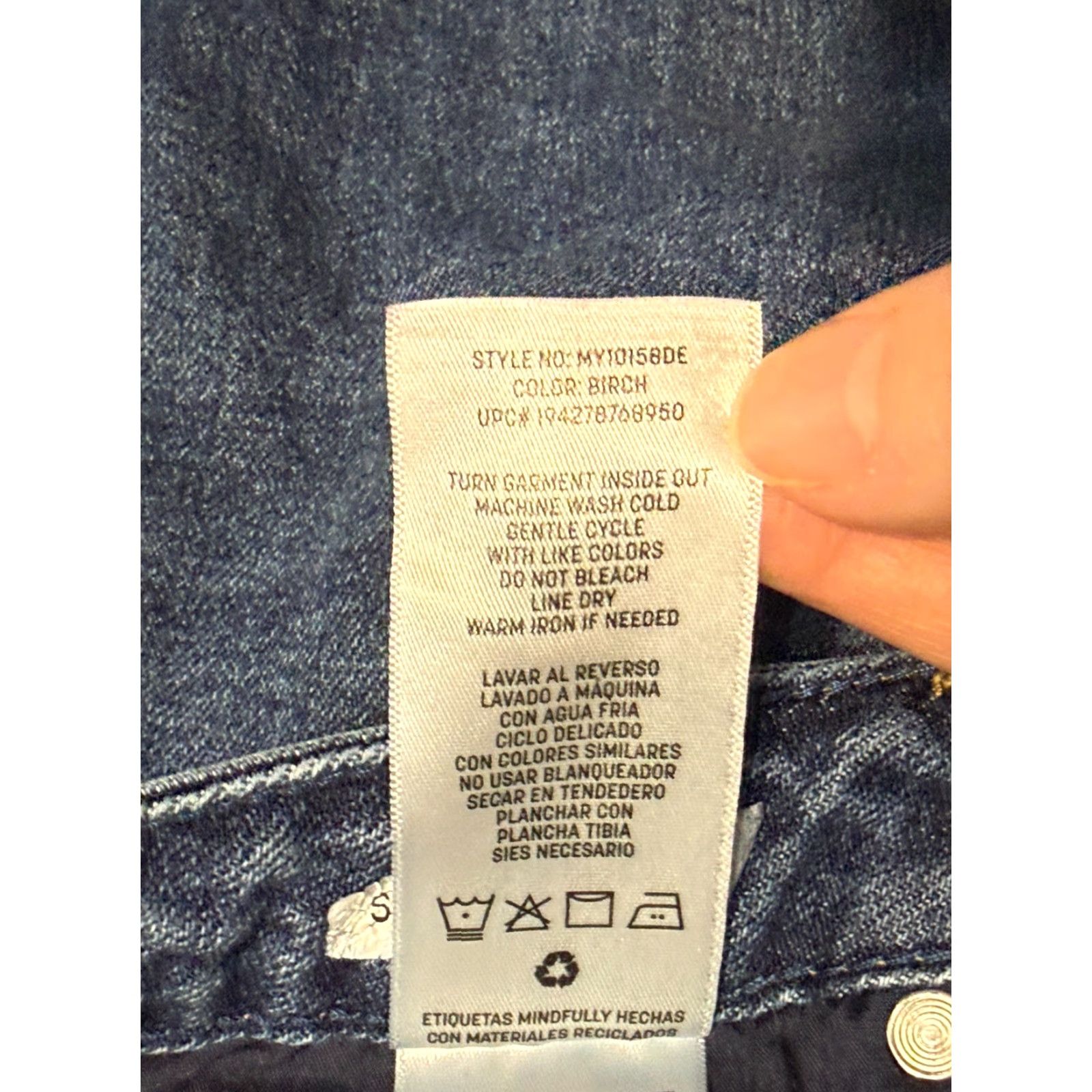 Vintage Seven 7 Jeans Women's Size 10 Blue Denim Slim Straight Leg High Rise Medium Wash Jeans Size 32" / US 10 / IT 46 - 7 Thumbnail