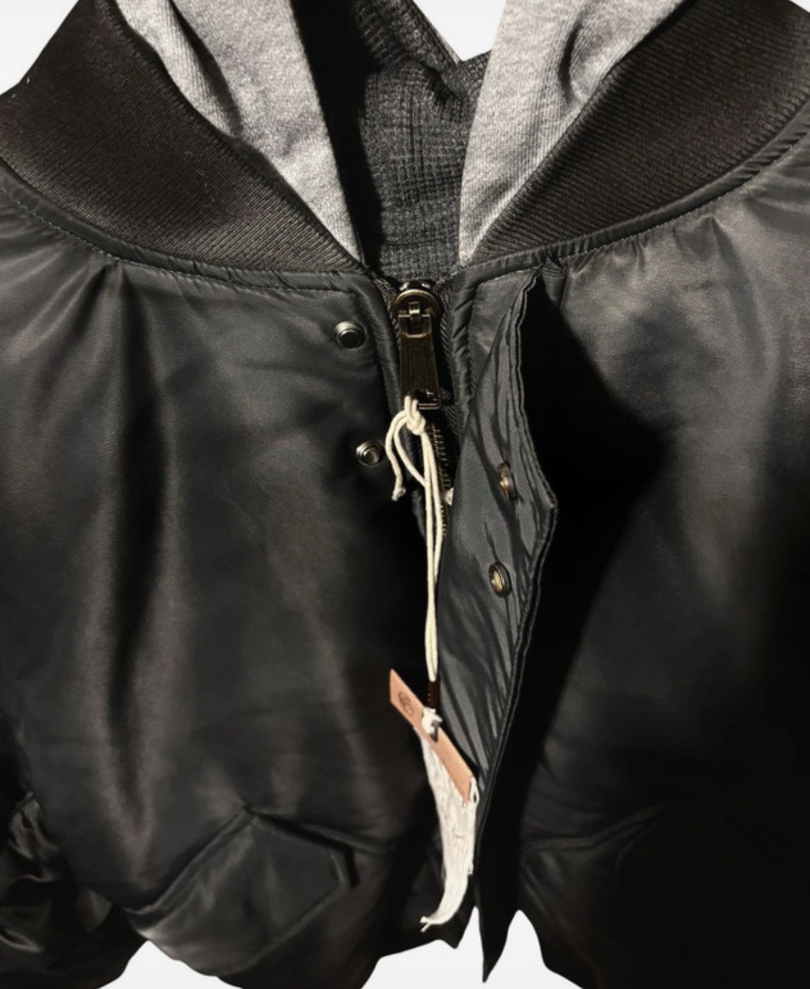 No Faith Studios No/Faith Studios Reversible Waffle Bomber Jacket Dunkelgrau Size US M / EU 48-50 / 2 - 3 Thumbnail