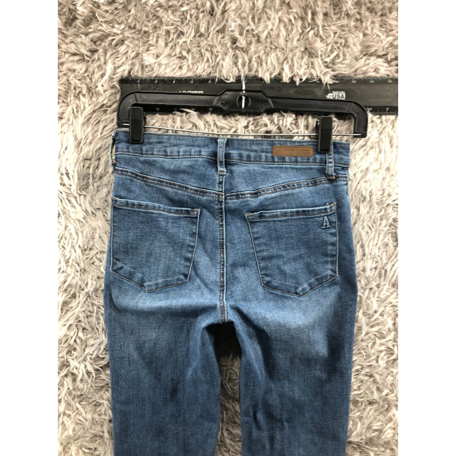 Vintage Articles of Society Jeans Size 25 Womens Medium Wash Blue Mid Rise Size 42" / US 20 - 7 Thumbnail