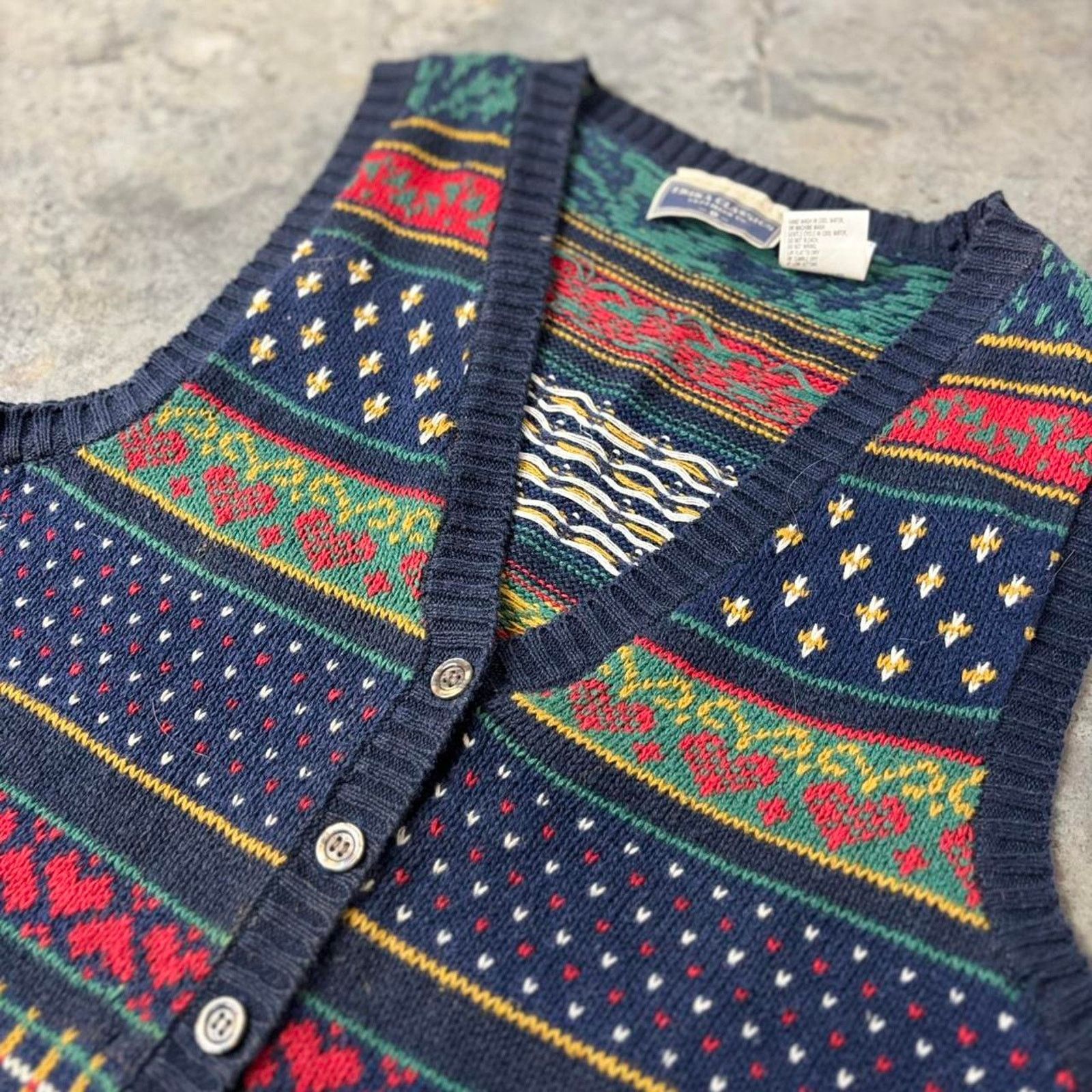 Vintage 90s Coquette Cardigan Sweater Size M / US 6-8 / IT 42-44 - 2 Thumbnail