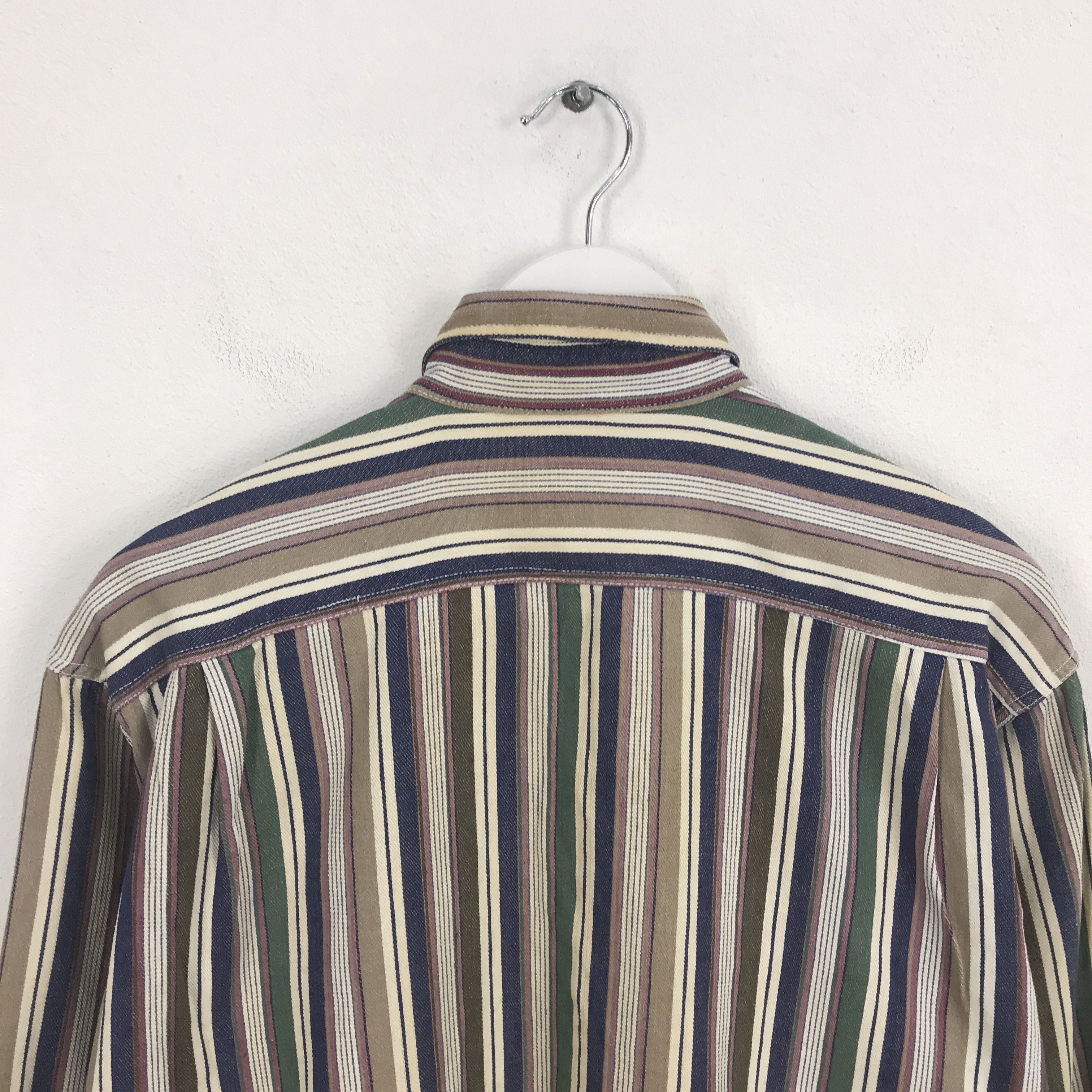 Designer × Japanese Brand Rare Sudbury chips Striped Button Up Shirt Size US M / EU 48-50 / 2 - 4 Thumbnail