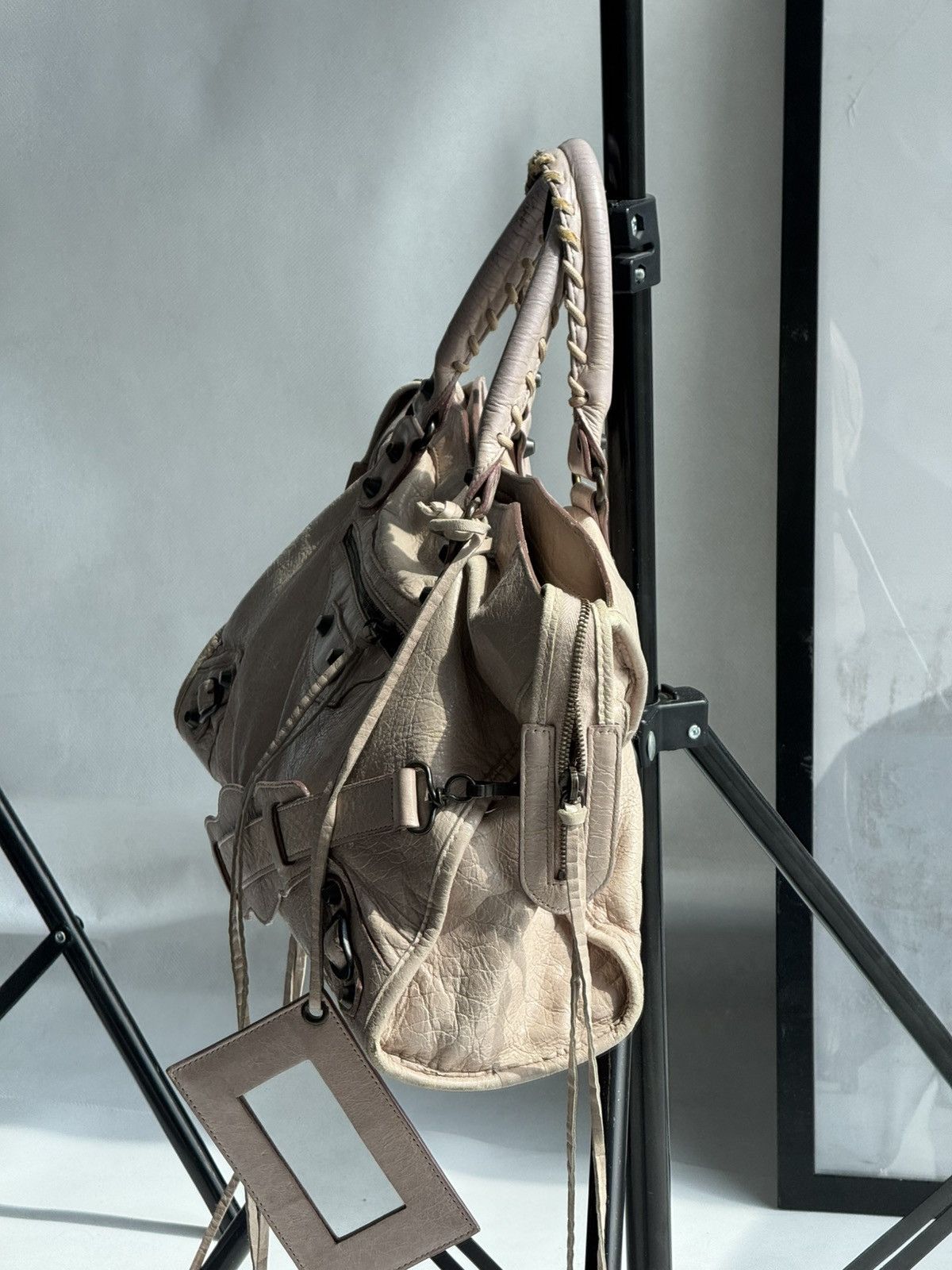 Balenciaga Vintage Balenciaga 00s City Bag Distressed Leather Handbag Size ONE SIZE - 10 Thumbnail