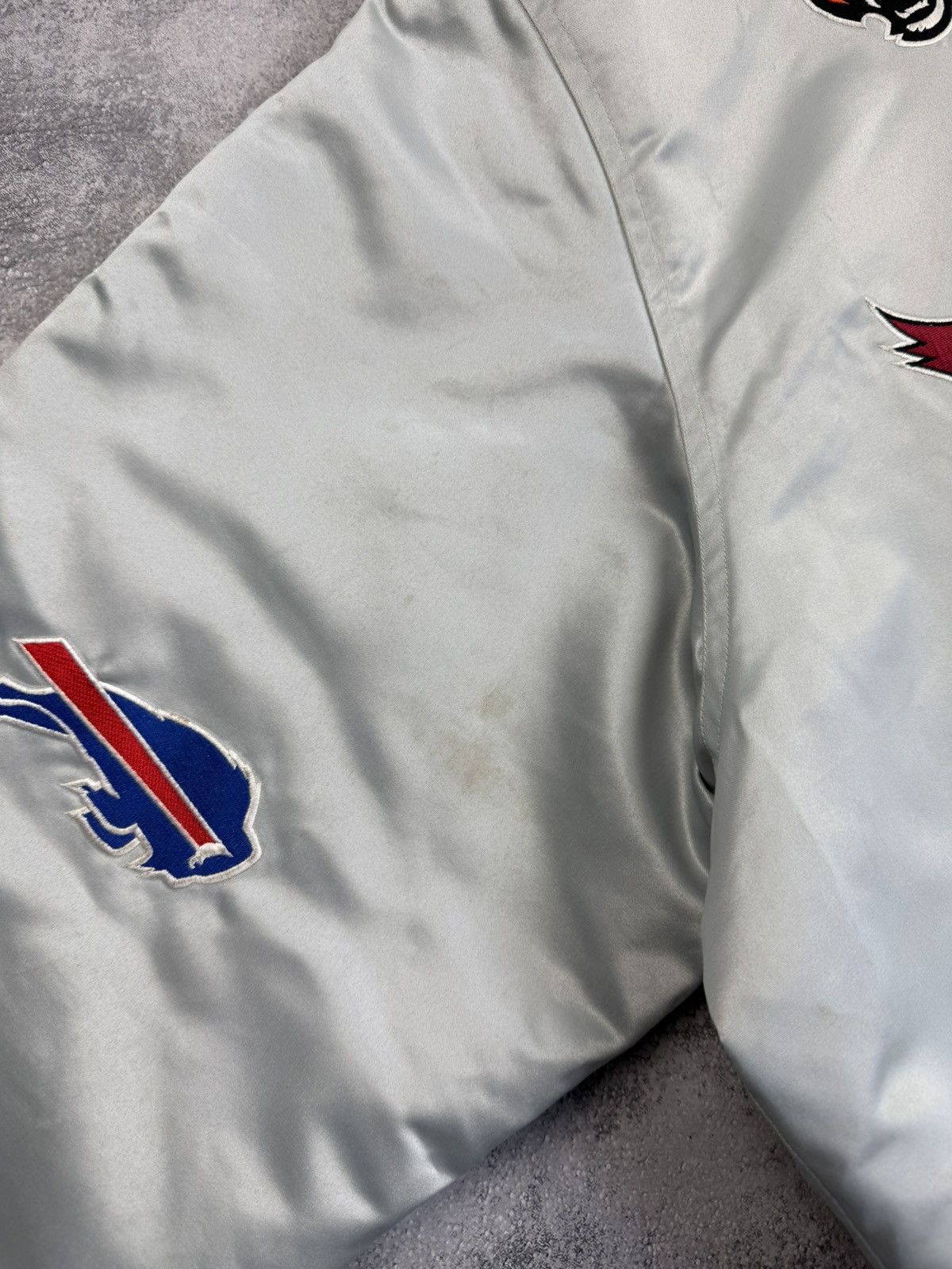 NFL Vintage NFL Reebok All Over Team Logo Patch Bomber Jacket Size US XXL / EU 58 / 5 - 17 Thumbnail