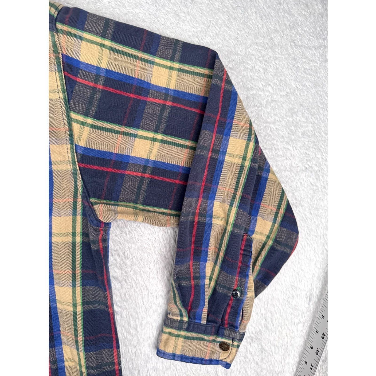 Tommy Hilfiger Tommy Hilfiger Jeans Shirt Adult Extra Large Blue Plaid Flannel Long Sleeve Size US XL / EU 56 / 4 - 2 Thumbnail