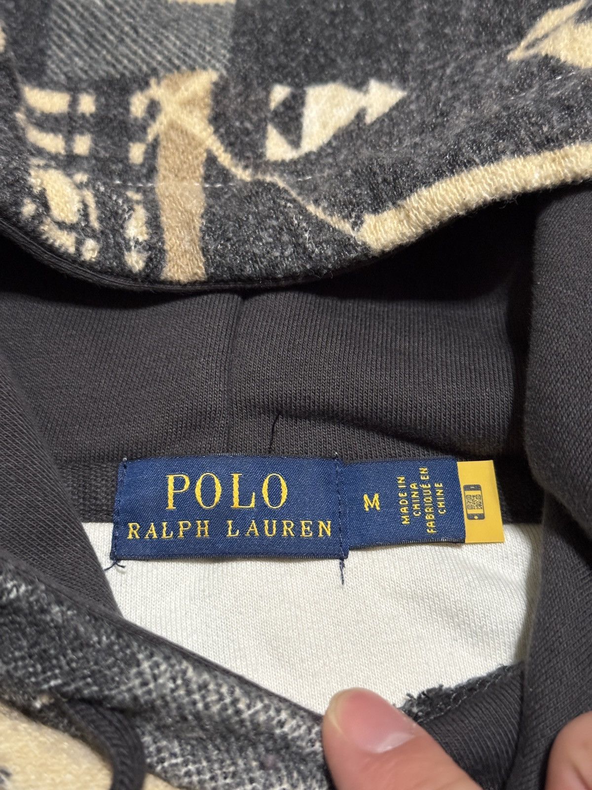 Polo Ralph Lauren Polo Ralph Lauren S/M Boxy 25x23 Southwestern Aztec Hoodie Size US M / EU 48-50 / 2 - 3 Thumbnail