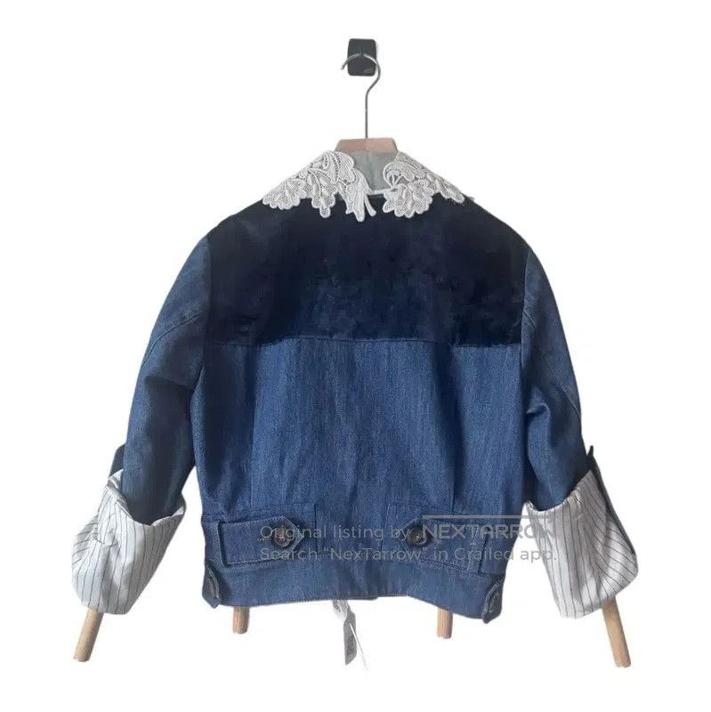 Miu Miu Miu Miu Embroidered Denim Jacket for Women . Size M / US 6-8 / IT 42-44 - 1 Thumbnail
