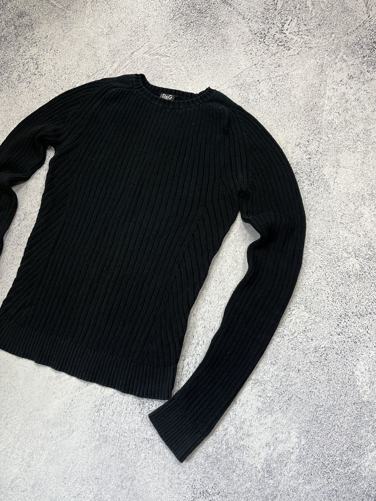 Dolce & Gabbana Dolce Gabbana Ribbed Knit Sweater Japanese Avant Garde Y2k Size US XL / EU 56 / 4 - 4 Thumbnail