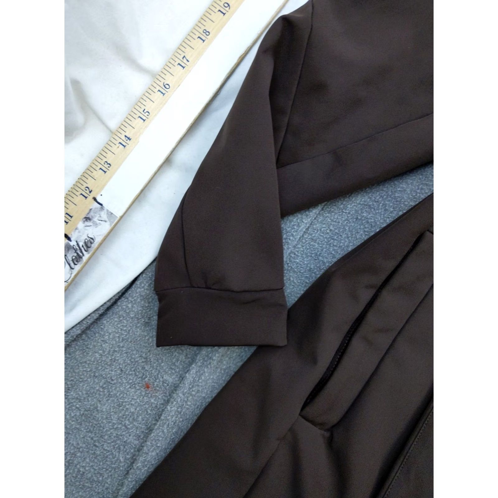Y/Project Mondetta Outdoor Project Coat Womens Small Brown Softshell Hooded Faux Fur Lined Size S / US 4 / IT 40 - 4 Thumbnail