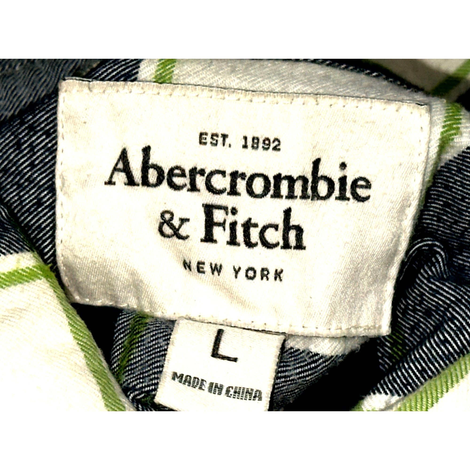 Abercrombie & Fitch Abercrombie Fitch Large Muscle Button Up Plaid Shirt Green N Size US L / EU 52-54 / 3 - 7 Thumbnail