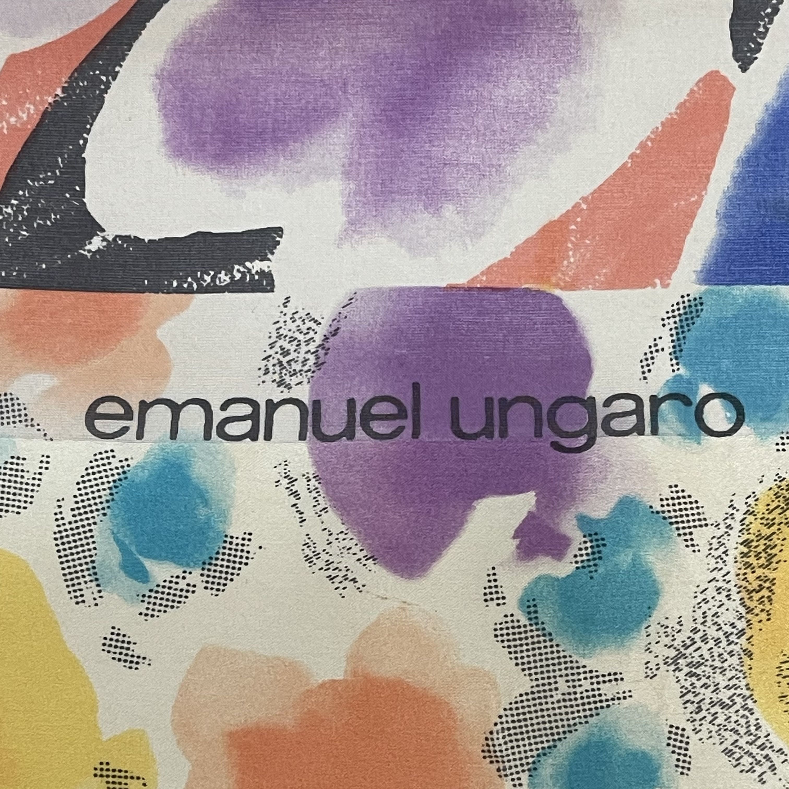 Emanuel Ungaro Vintage Emanuel Ungaro Silk Scarf With Painted Design -S7048 Size ONE SIZE - 5 Thumbnail