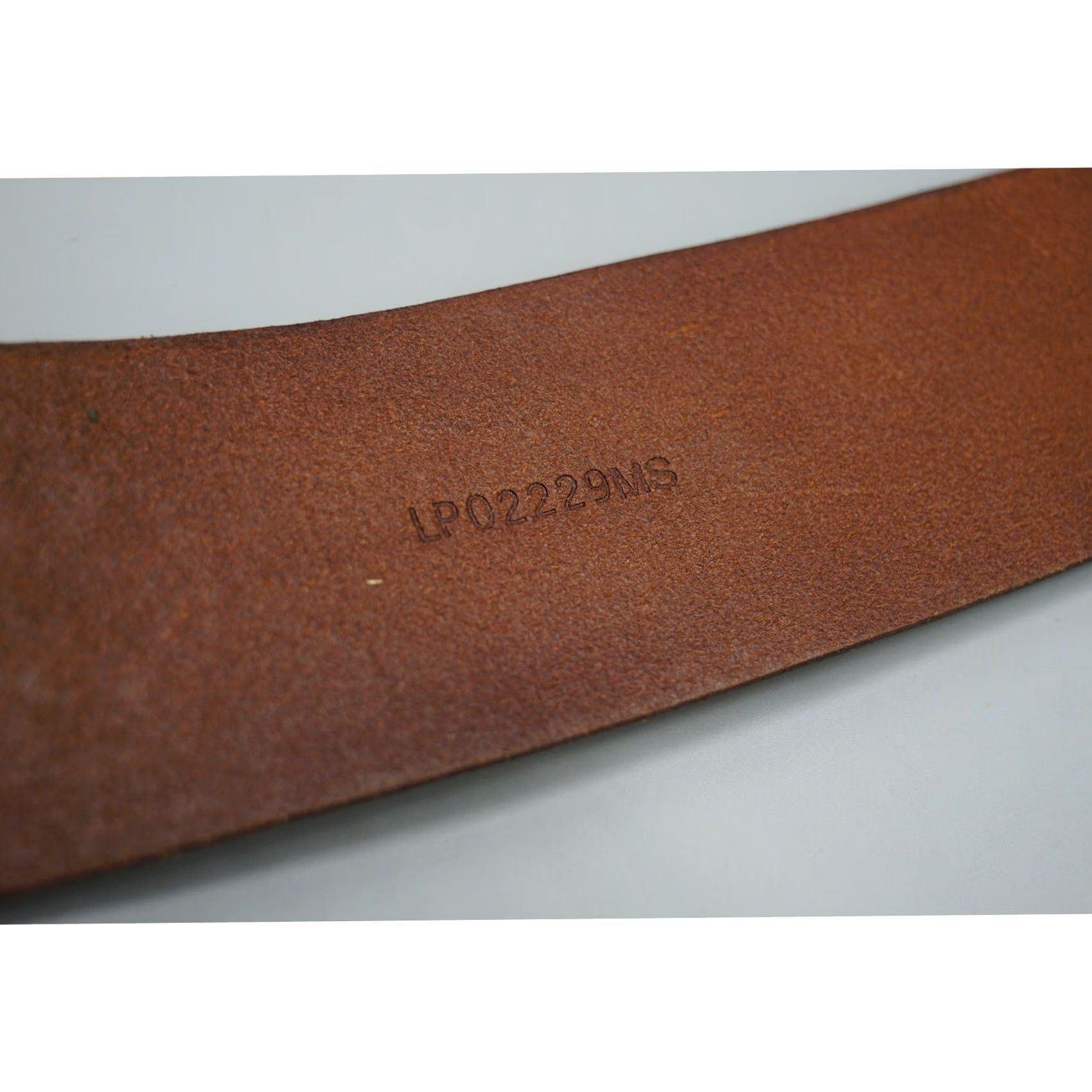 Vintage VINTAGE Max Studio Cognac Italian Leather Wide Boho Whipstitch Belt Brown LP02229MS Size ONE SIZE - 6 Thumbnail