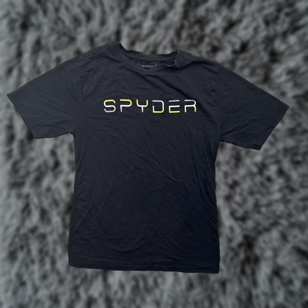 Spyder Spyder Shirt Mens Medium Black Graphic Tee Athletic Outdoor Crewneck Logo Size US M / EU 48-50 / 2 - 1 Thumbnail