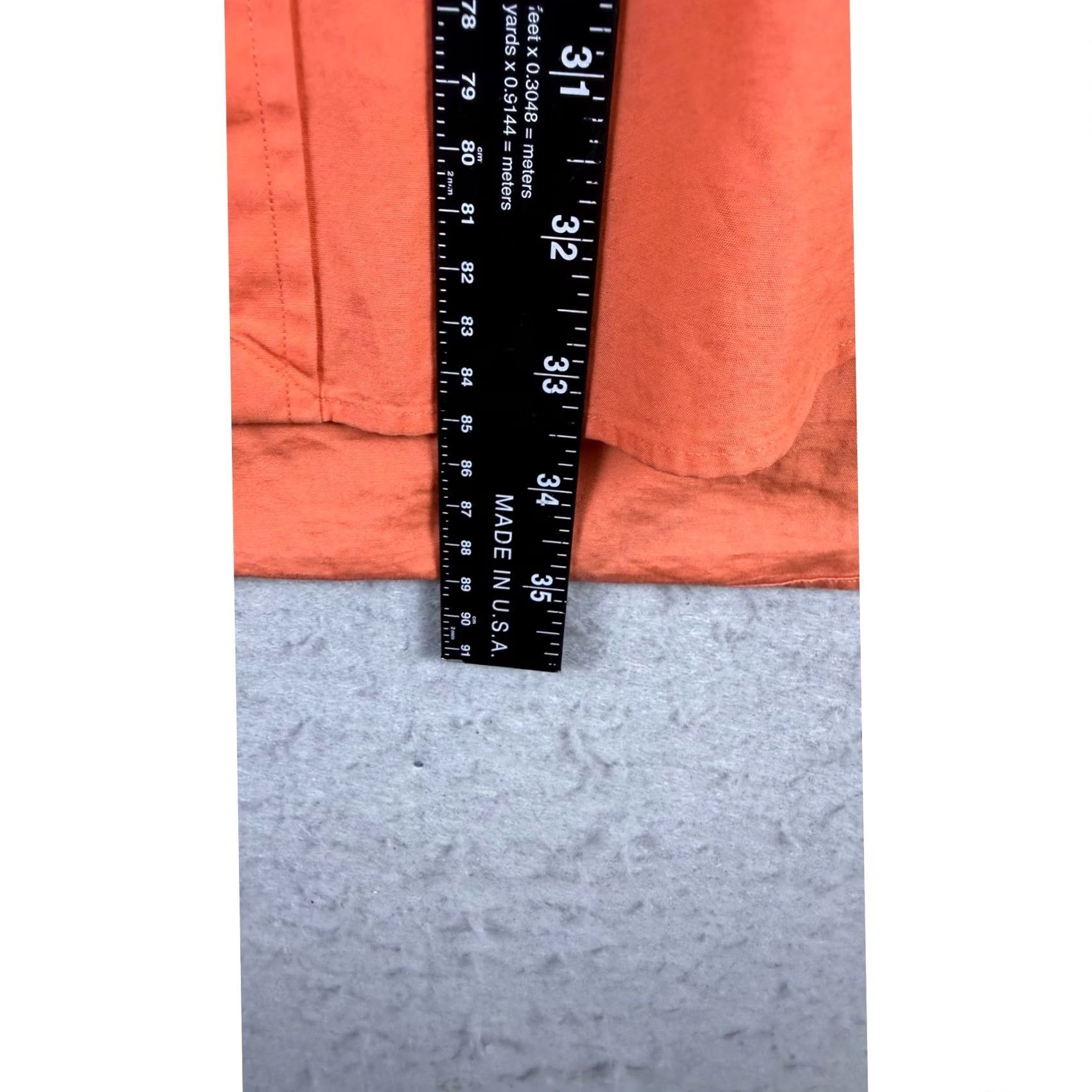 Ralph Lauren Ralph Lauren Orange Button Down Shirt Mens L Classic Fit Short Sleeve Pony Size US L / EU 52-54 / 3 - 4 Thumbnail