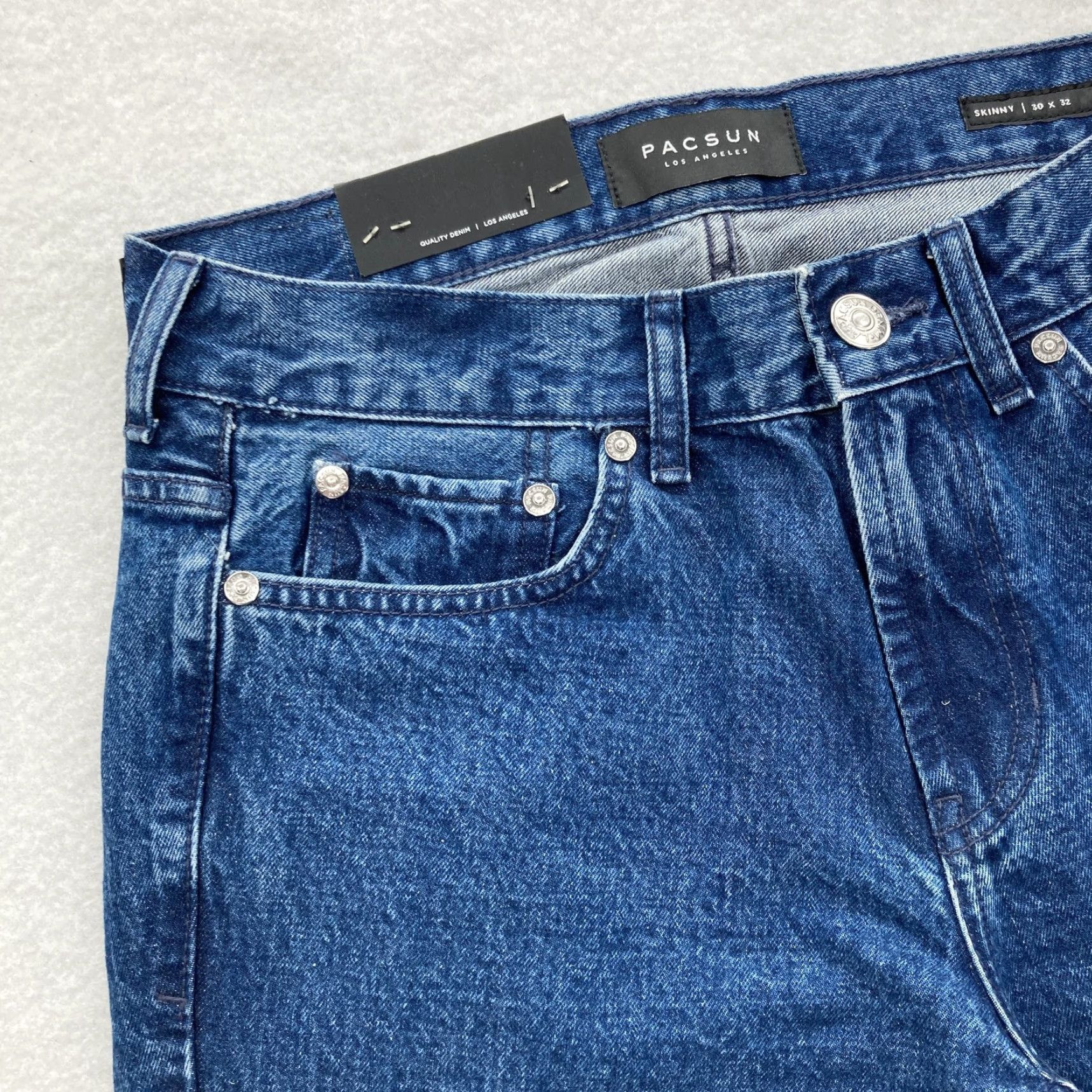 Pacsun PacSun Jeans Mens 30x32 Blue Skinny Fit Denim 5-Pocket Zip Fly Casual Classic Size US 30 / EU 46 - 3 Thumbnail