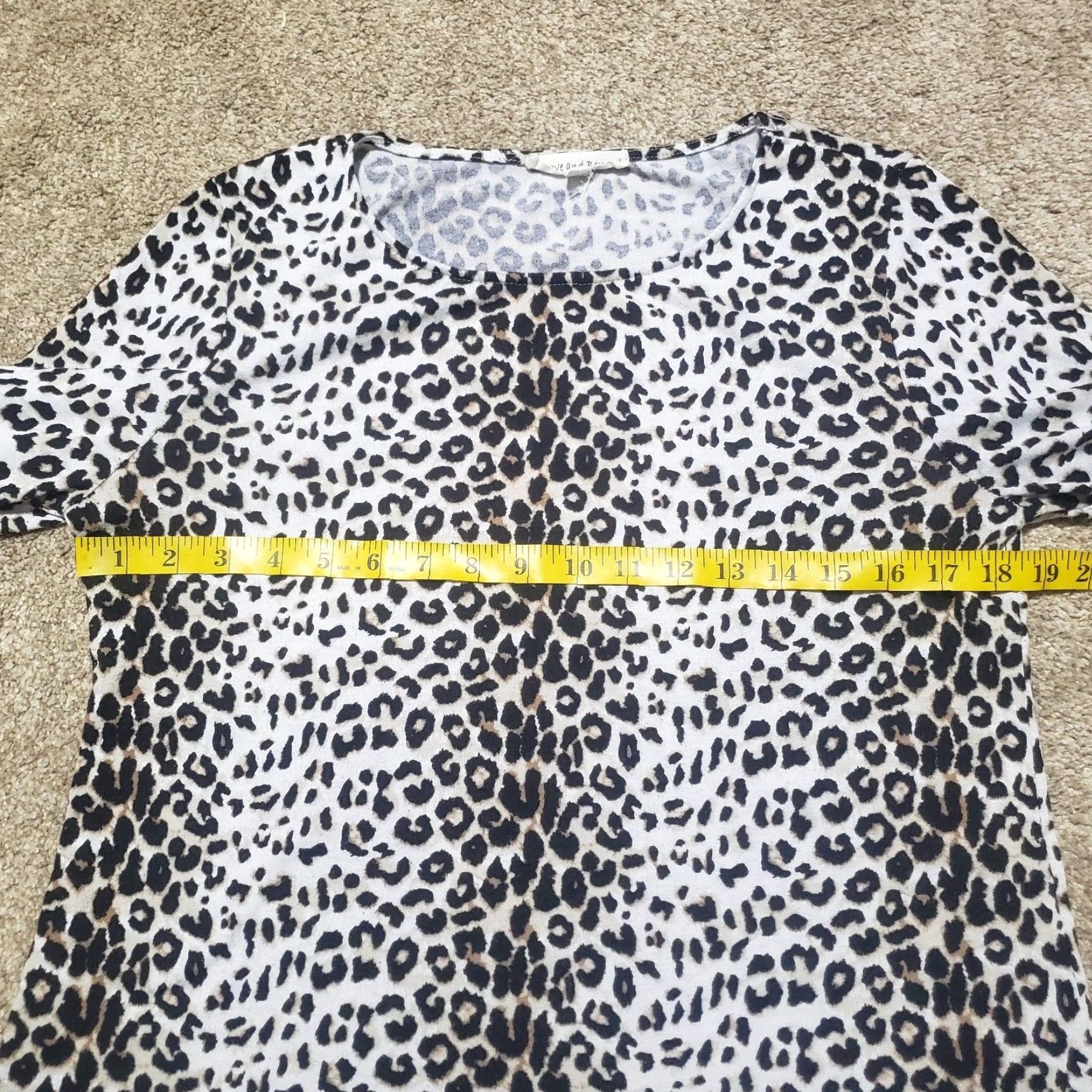Vintage Above and Beyond Shirt Leopard Print Grommets Sleeve Adult Women's M Medium Size M / US 6-8 / IT 42-44 - 4 Thumbnail