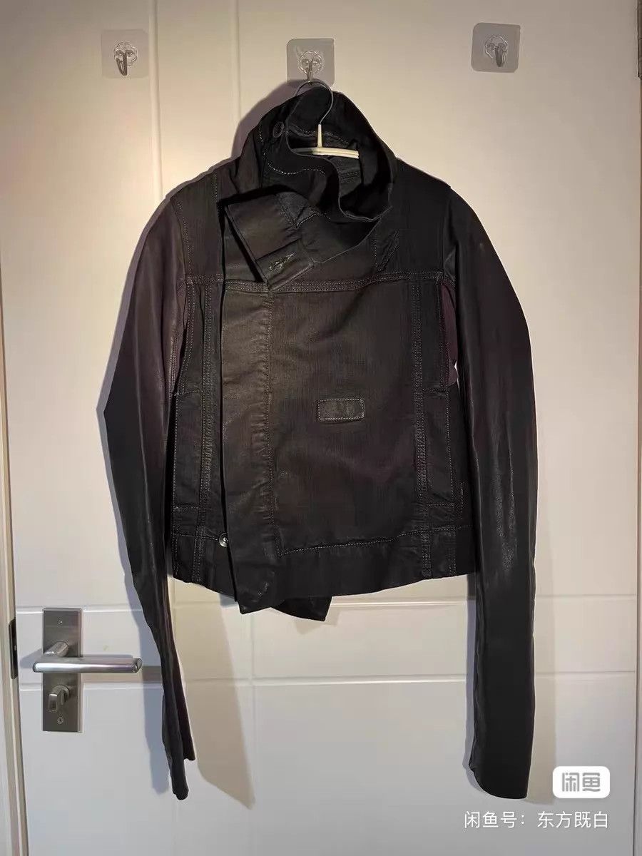 Rick Owens Rick Owens Denim Cowhide-Sleeve XS Slim 35cm Jacket Size US XS / EU 42 / 0 - 1 Thumbnail