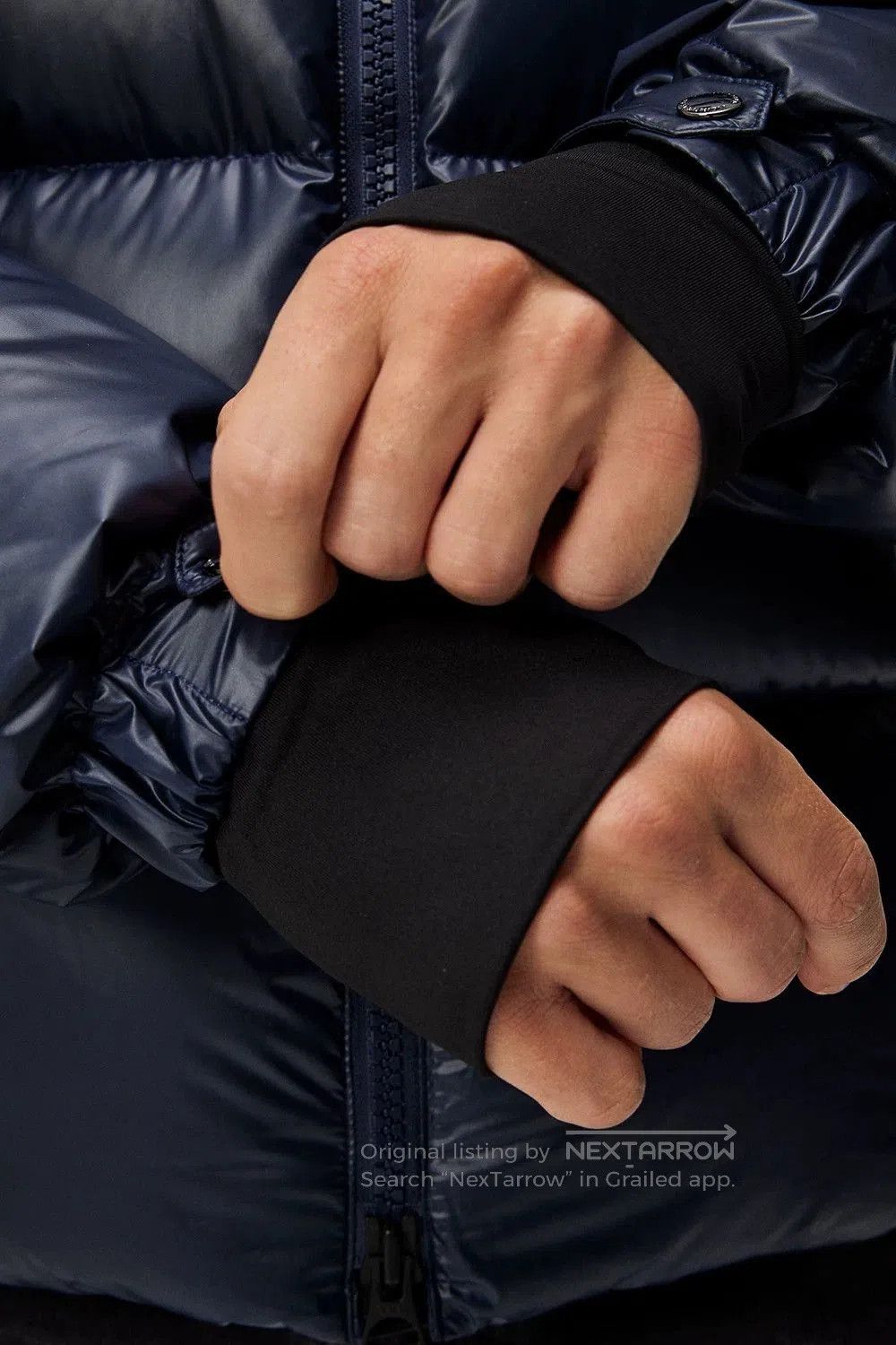 J.Lindeberg j.lindeberg creek down jacket navy blue. Size US L / EU 52-54 / 3 - 8 Thumbnail