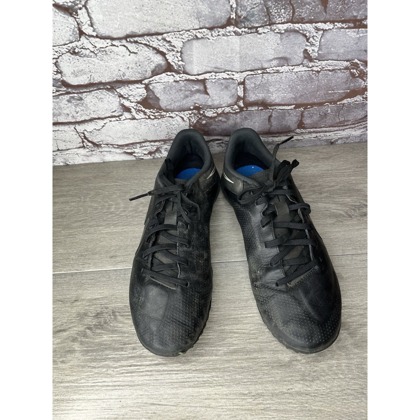 Nike Nike Tiempo Legend 9 Academy TF Black Grey Soccer Shoes Men Size US 8.5 / EU 41-42 - 2 Thumbnail