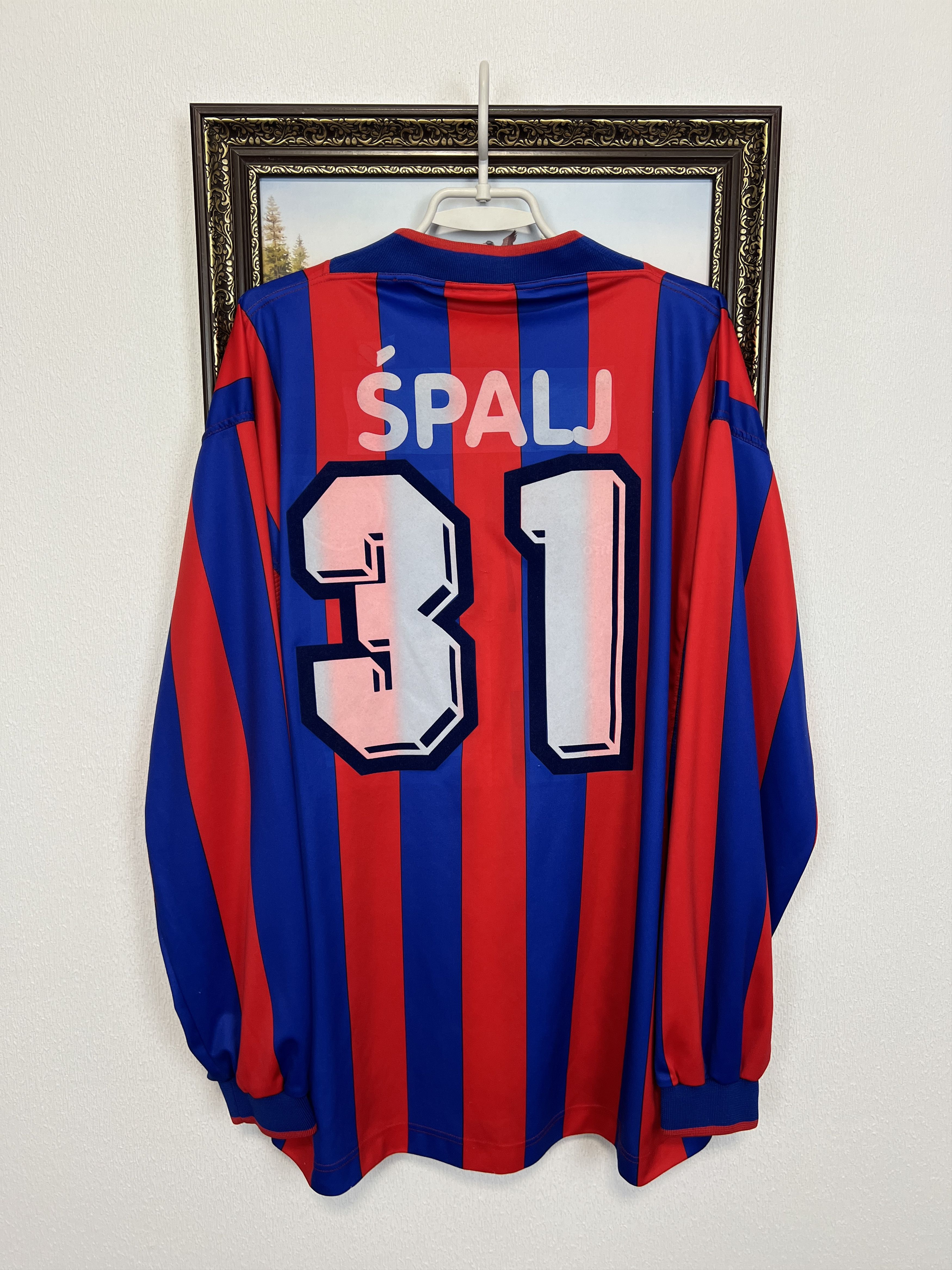 Umbro Hajduk Split football shirt Match Long Sleeve Spalj Jersey Size US XL / EU 56 / 4 - 10 Thumbnail