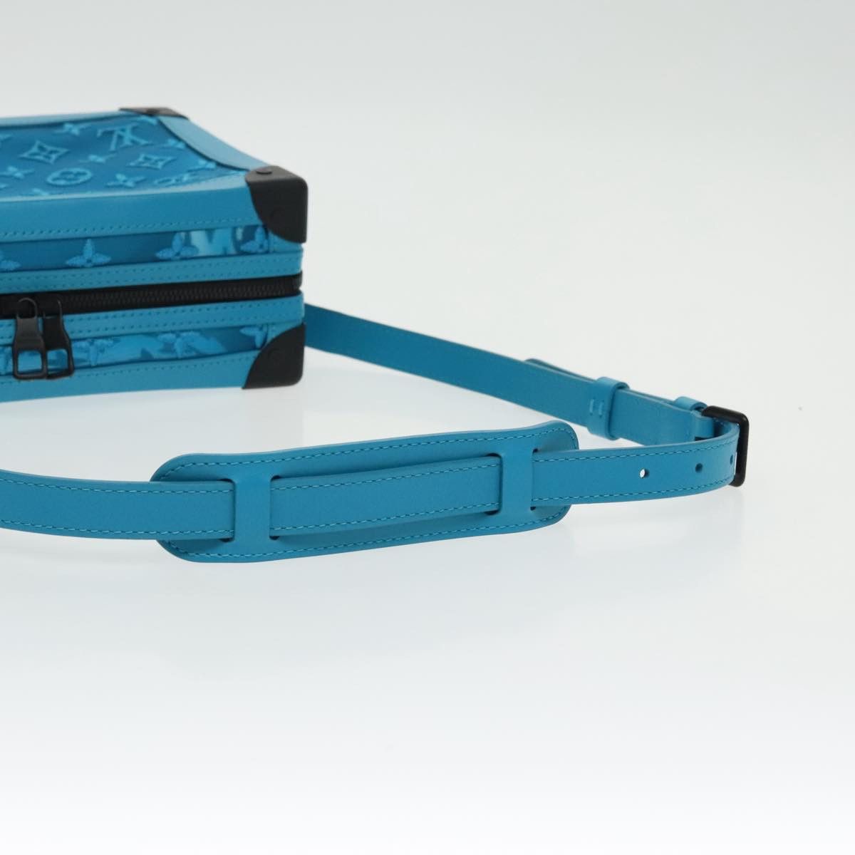 Louis Vuitton LOUIS VUITTON Monogram Mesh Soft Trunk Bag Light Blue M45074 Size ONE SIZE - 7 Thumbnail