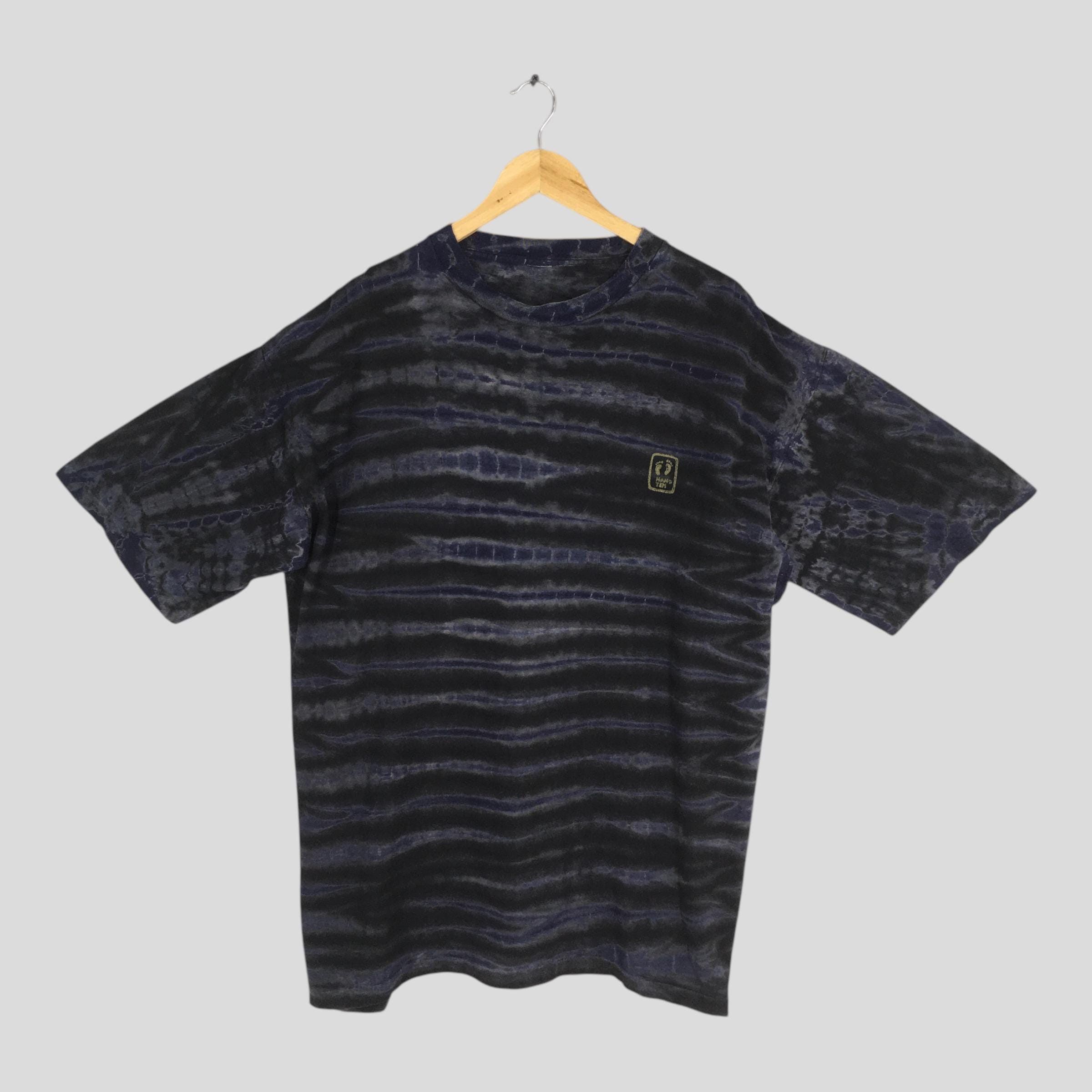 Hang Ten Vintage 90s Hang Ten Tie Dye Black T shirt 2XLarge Size US XXL / EU 58 / 5 - 4 Thumbnail