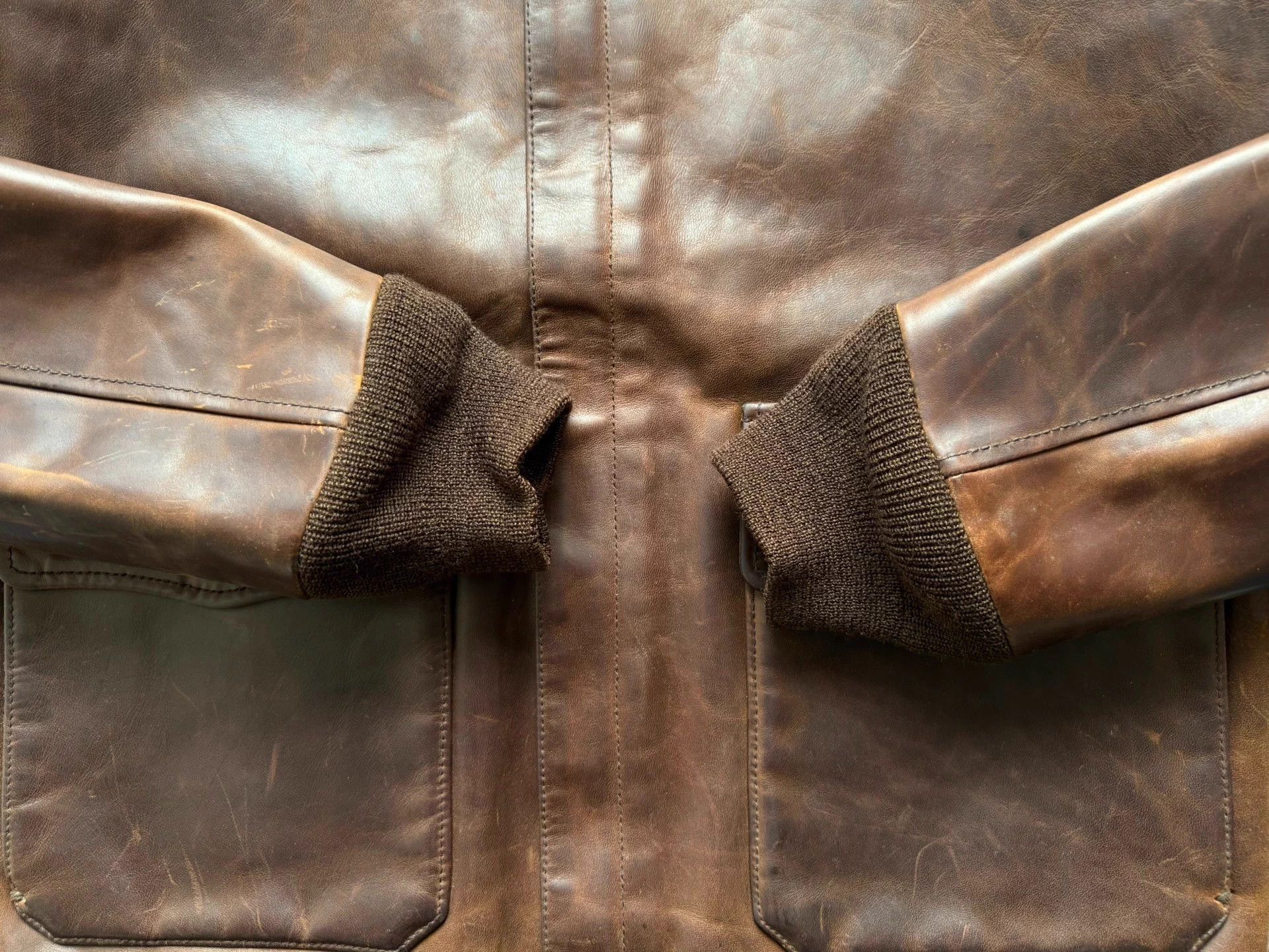 Visvim VISVIM 12AW ELMENDORF A2 Horsehide 3 Orange NM Size US L / EU 52-54 / 3 - 6 Thumbnail