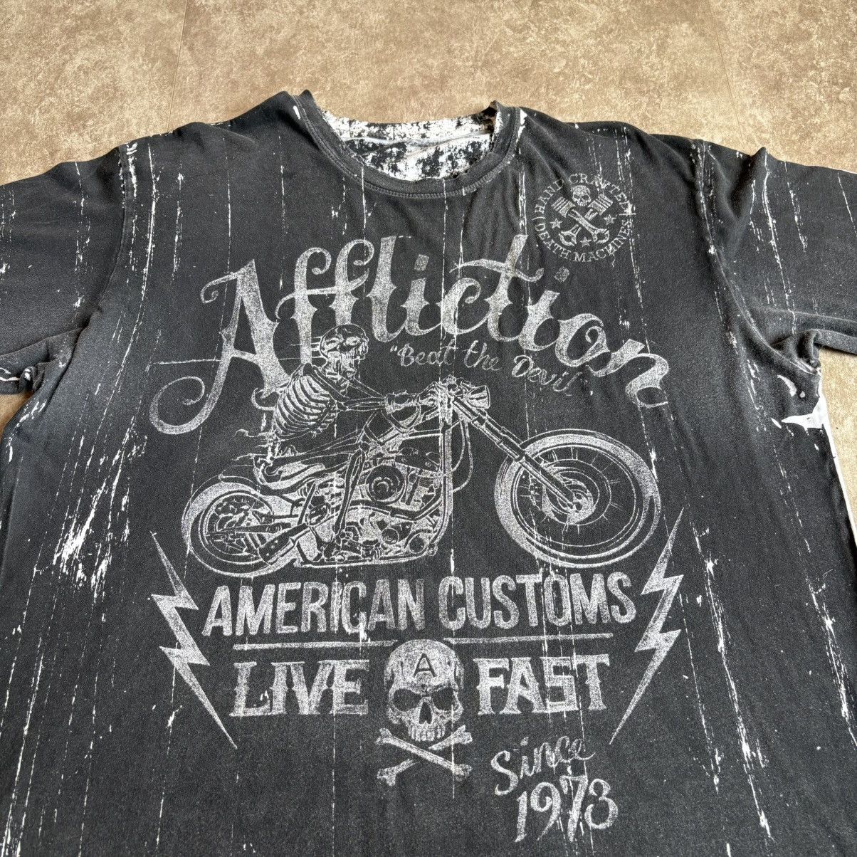 Affliction Vintage Y2K Double Sided Affliction T Shirt Size US XL / EU 56 / 4 - 7 Thumbnail