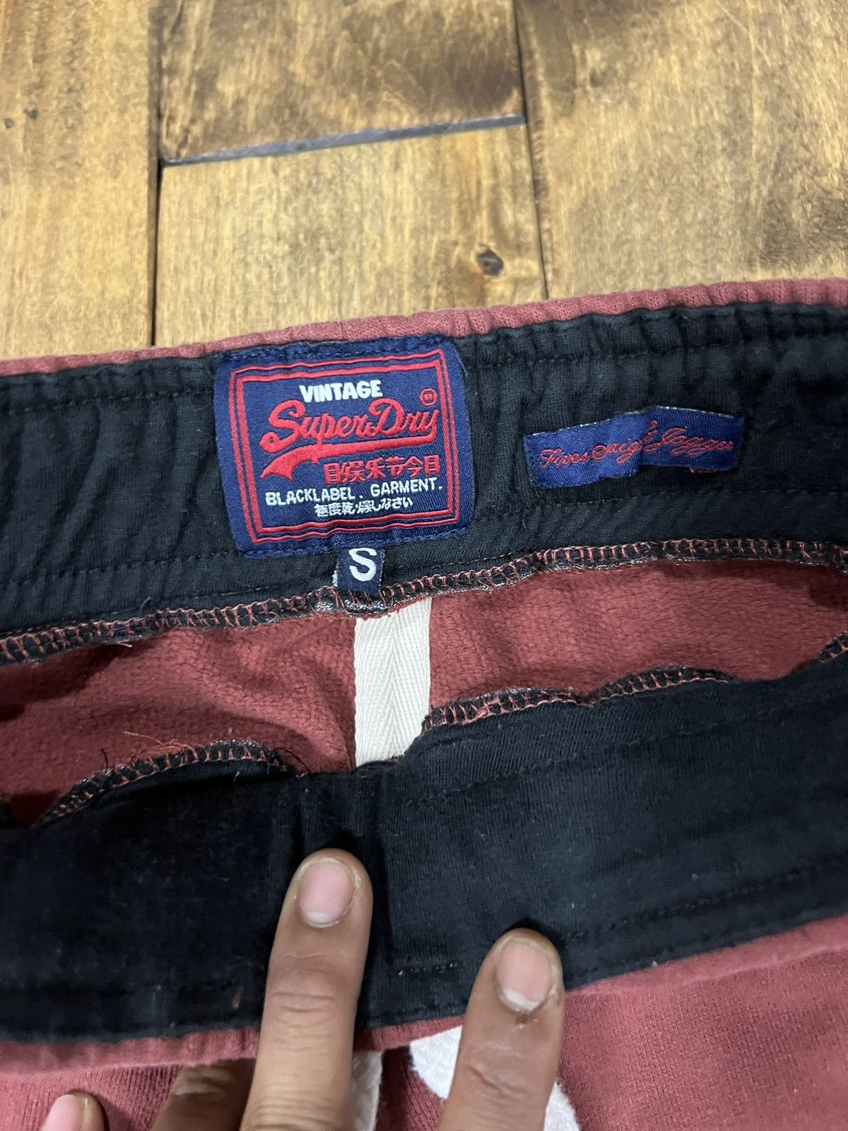 Superdry Superdry Double Black Label Sweatpants Size US 32 / EU 48 - 11 Thumbnail