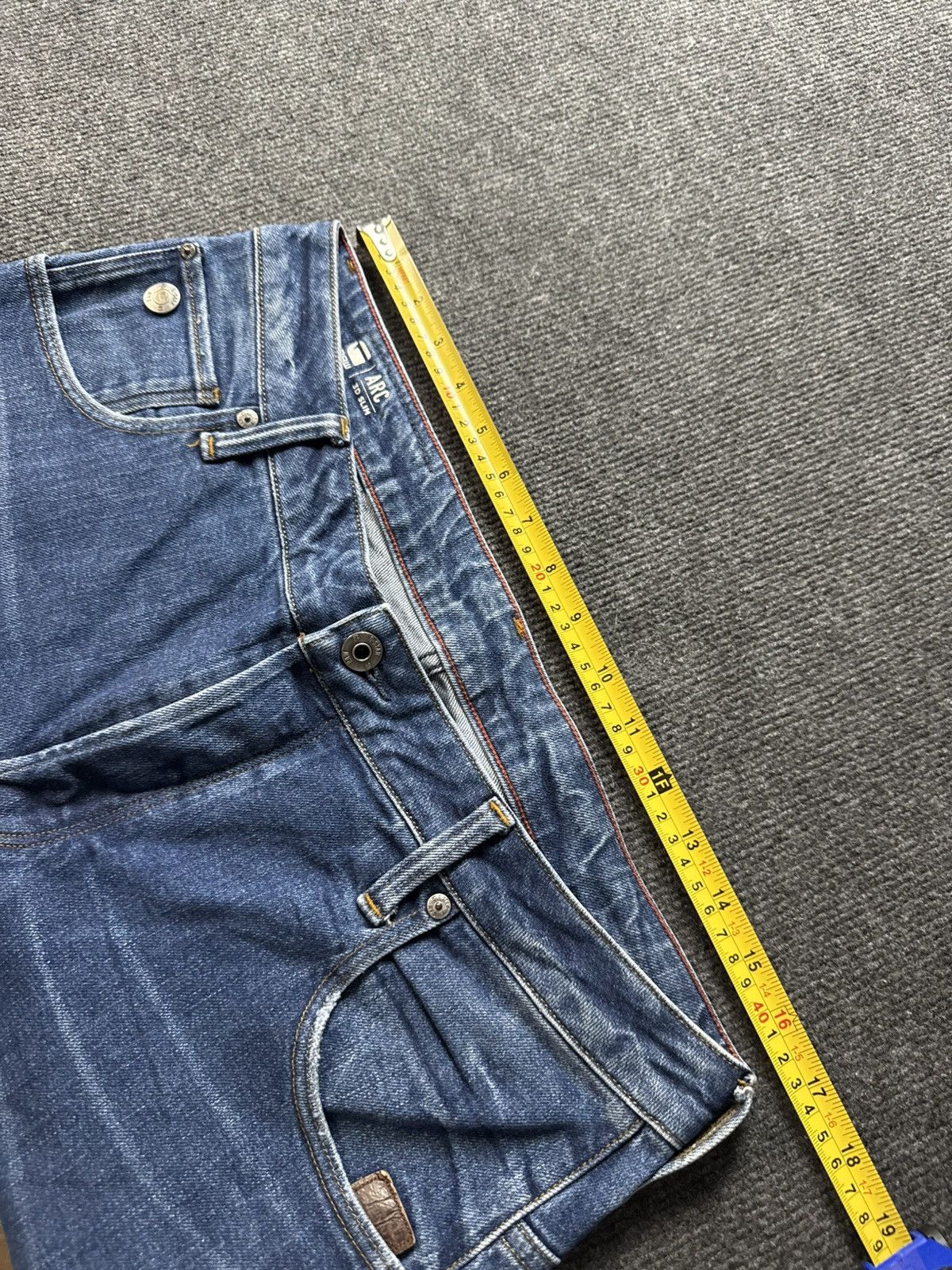 G-Star 00s Y2K G-Star RAW ARC 3D Slim Jeans W32 L34 Vintage Denim Size US 32 / EU 48 - 17 Thumbnail