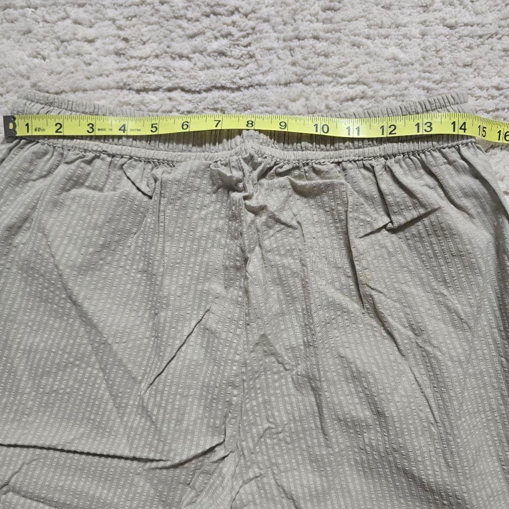 Boohoo Men's boohooMAN Slim Fit Seersucker Trousers M Light Grey Size US 42 / EU 58 - 8 Thumbnail