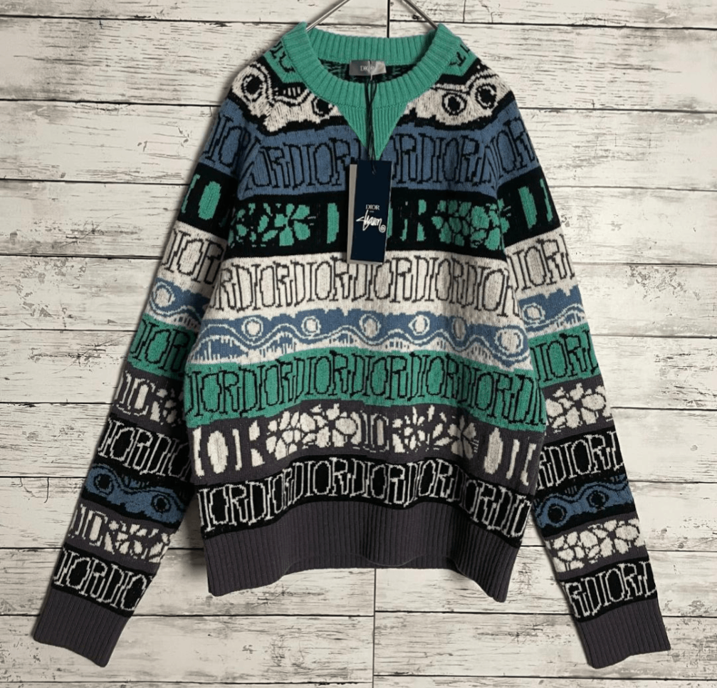 Stussy Dior × STUSSY Collaboration Sweater Size US S / EU 44-46 / 1 - 1 Thumbnail
