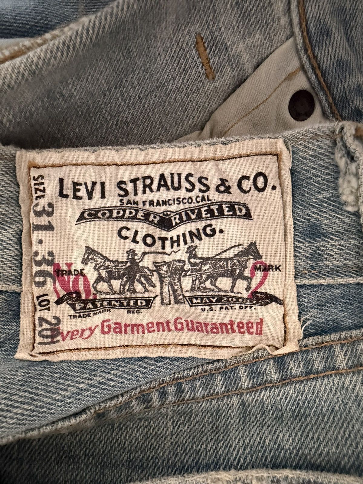Levi's Vintage Clothing Levis 201 LVC Vintage deadstock Size US 31 - 6 Thumbnail