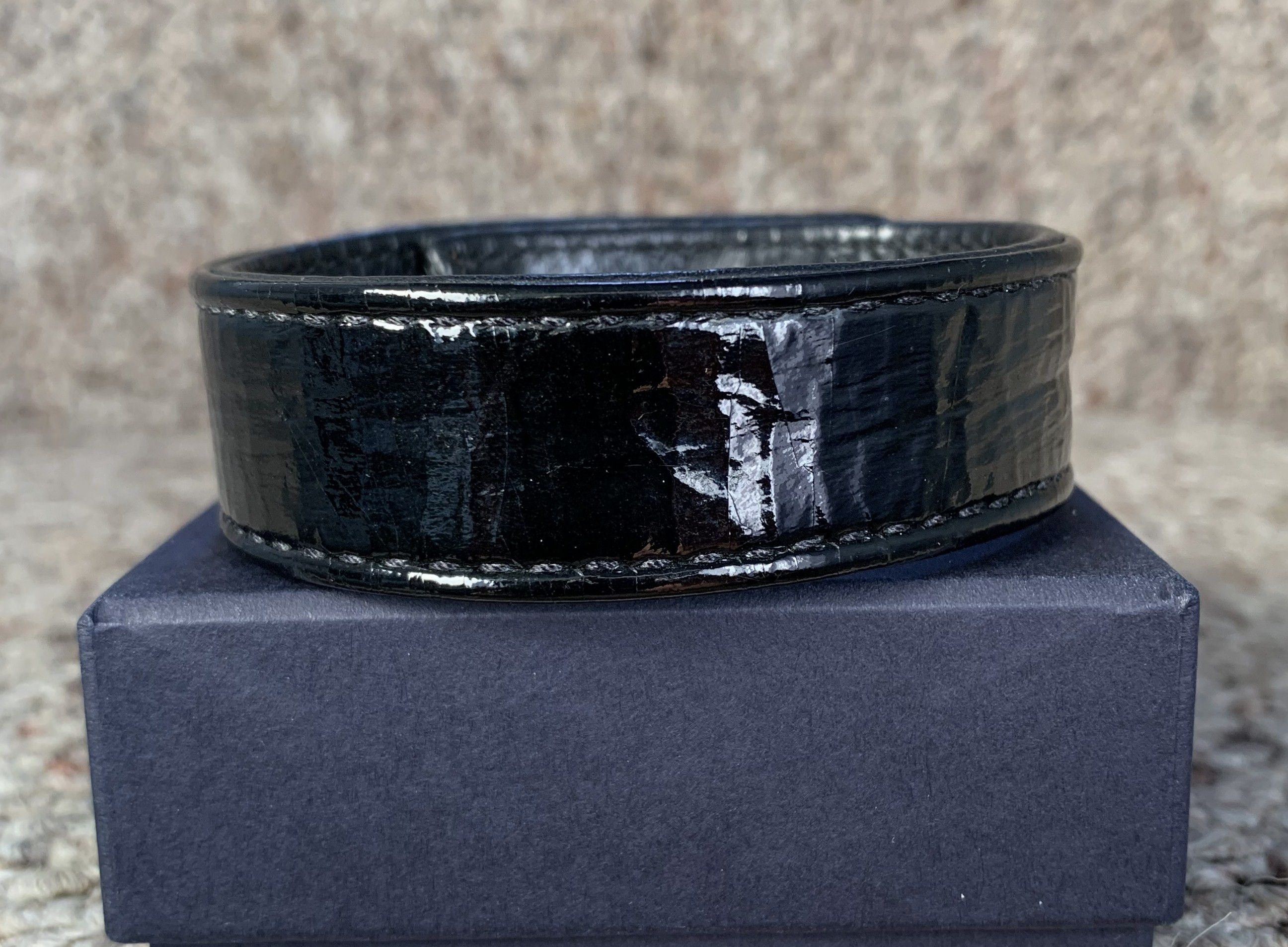 Chrome Hearts Chrome Hearts Patent Leather Silver Snap Bracelet Size ONE SIZE - 5 Thumbnail