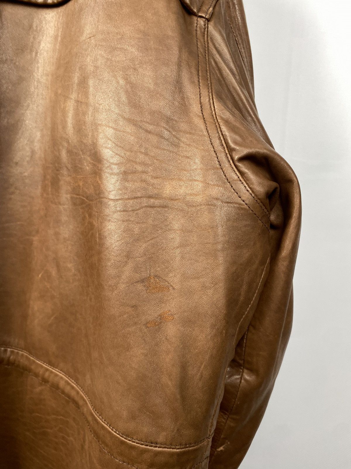 Japanese Brand × Leather Vintage Crazy Leonardo Japanese Real Leather Coat Jacket Size US L / EU 52-54 / 3 - 11 Thumbnail