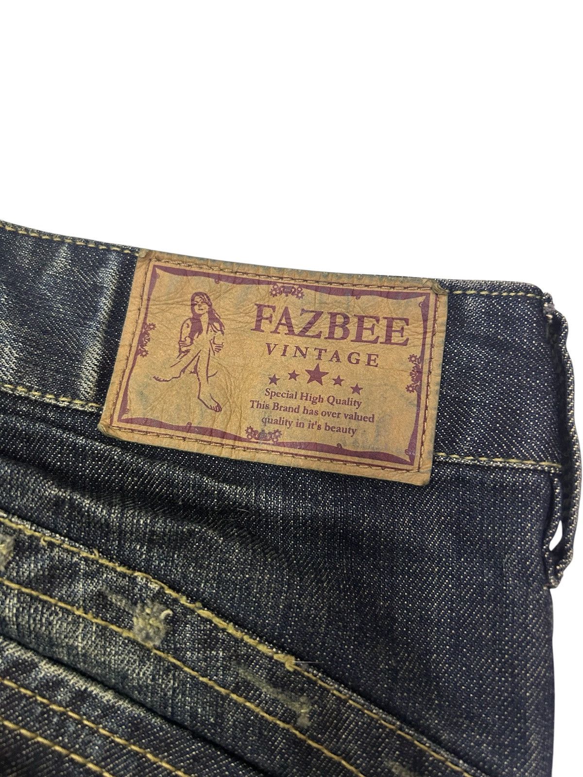 Japanese Brand × Vintage Japanese Fazbee Vintage Flare Sand Wash Denim Jeans Size US 29 - 11 Thumbnail