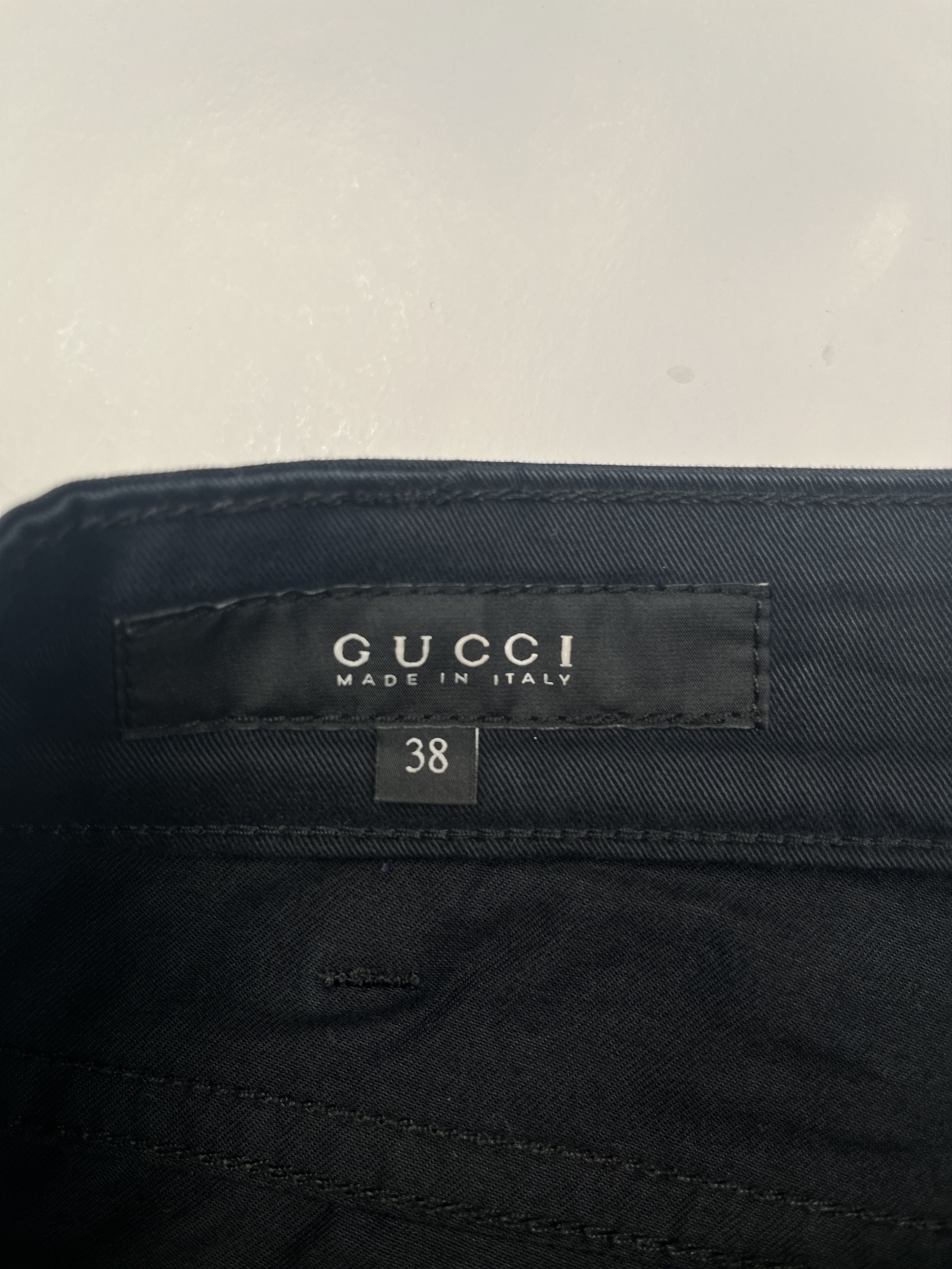 Gucci Gucci Black Pants With 2 Golden Horsebits And GG Button Size 26" / US 2 / IT 38 - 3 Thumbnail