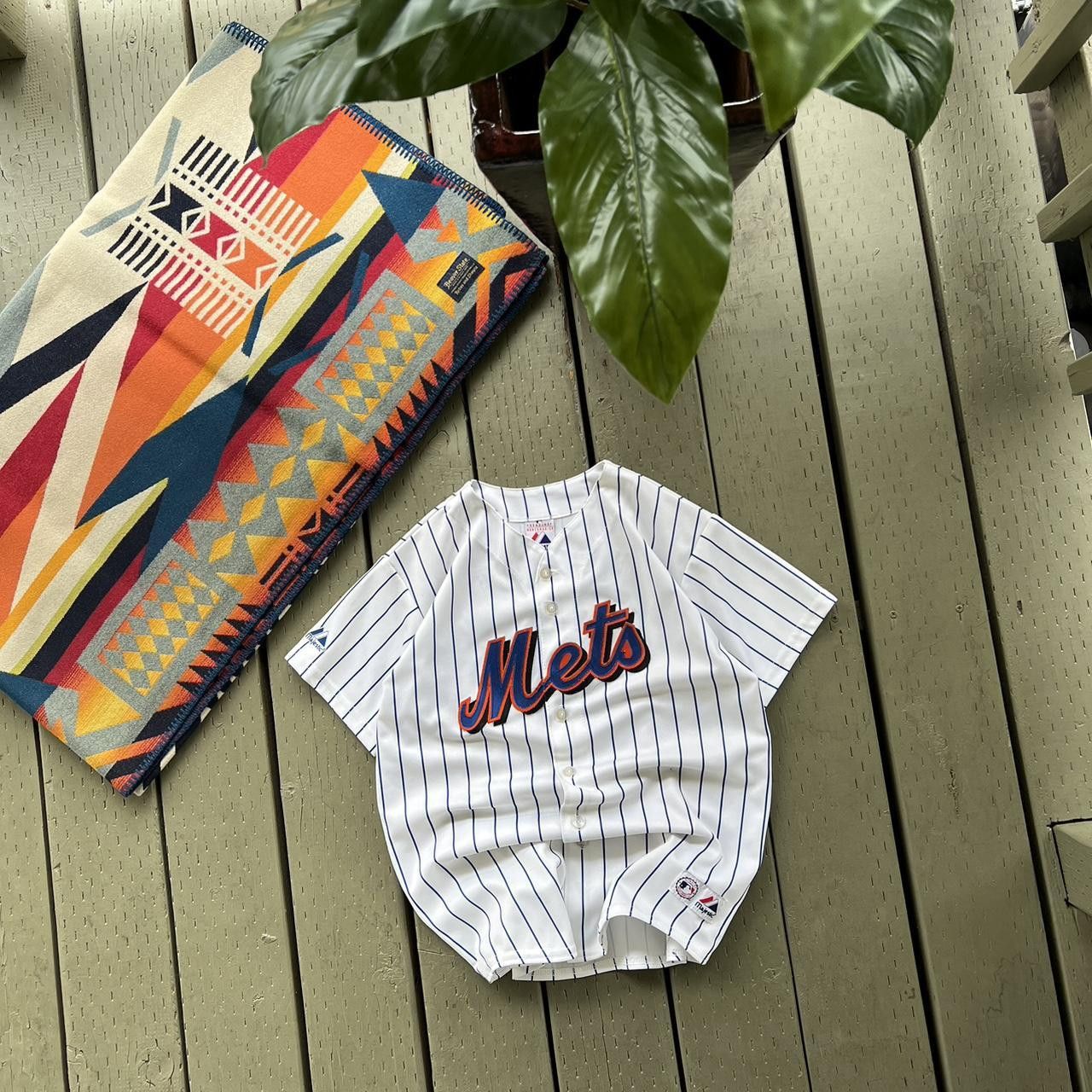 MLB 00’s New York Mets David Wright Majestic MLB PinstripeJersey Size US XS / EU 42 / 0 - 3 Thumbnail